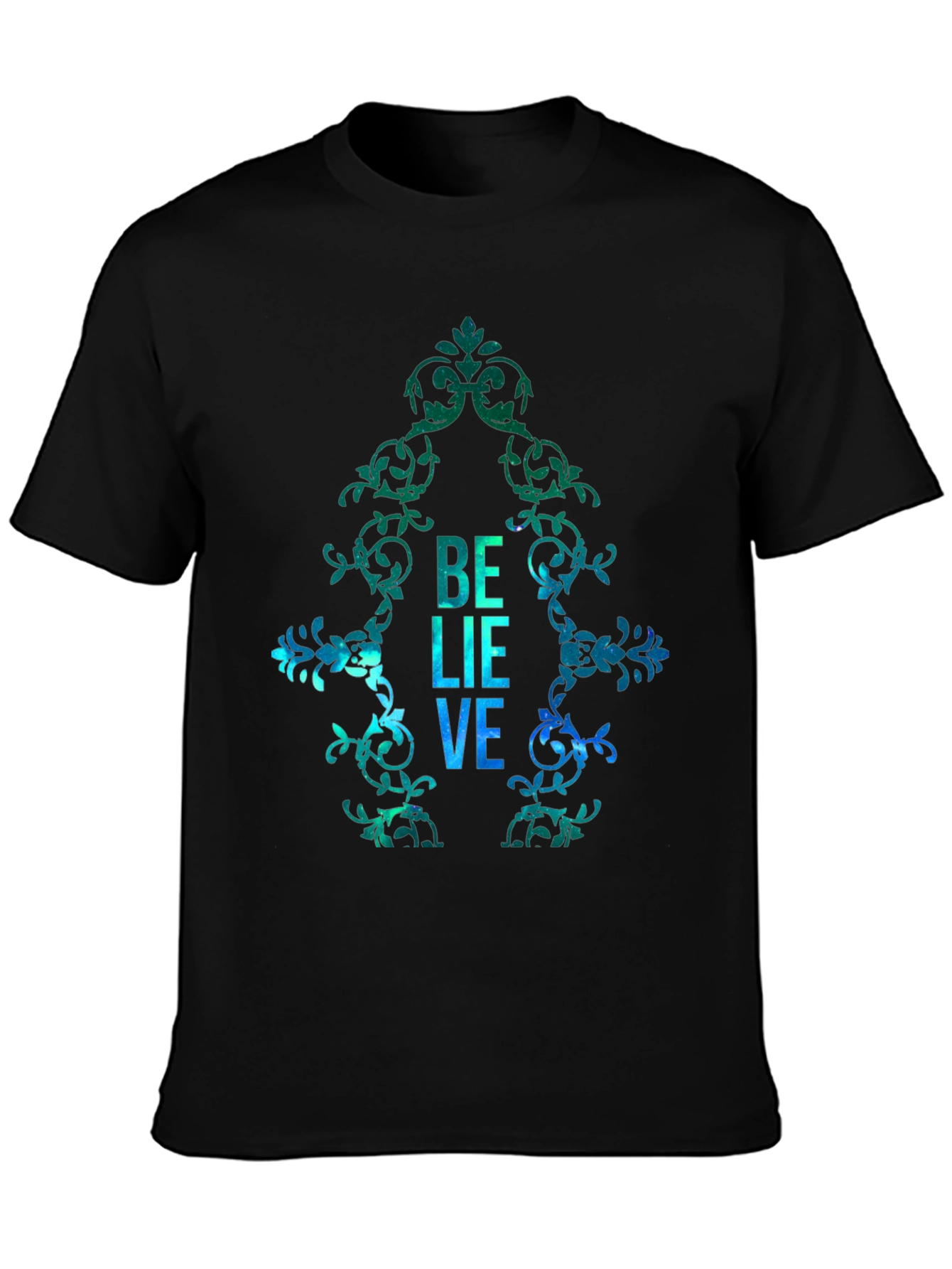 Believe Graphic Print Mens T-Shirt