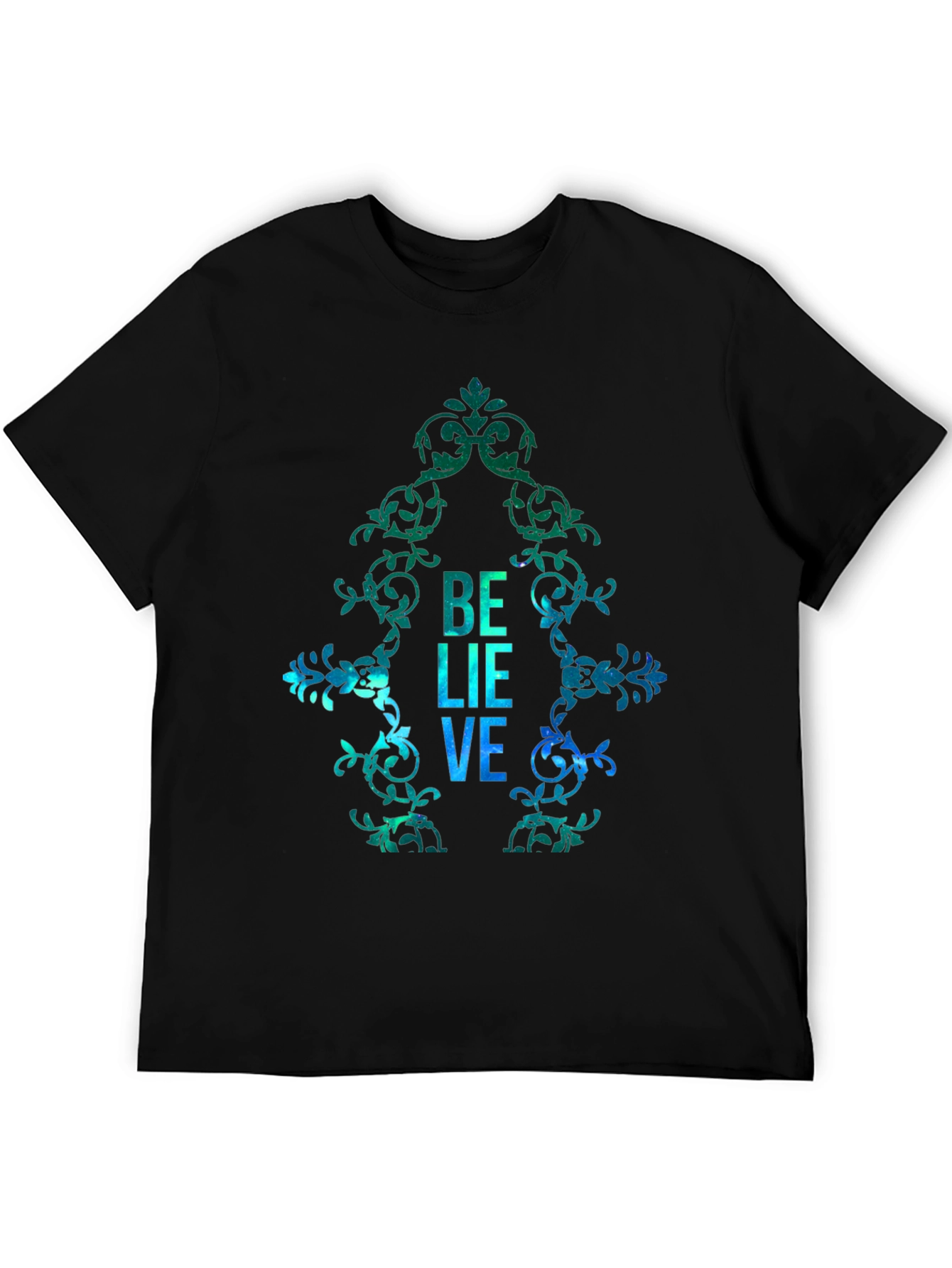 Believe Graphic Print Mens T-Shirt