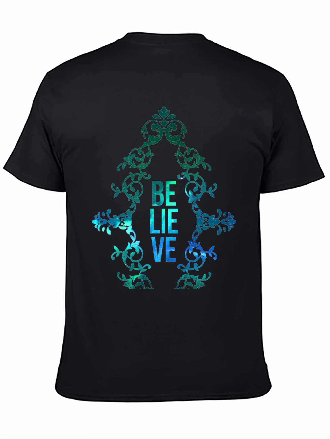 Believe Graphic Print Mens T-Shirt