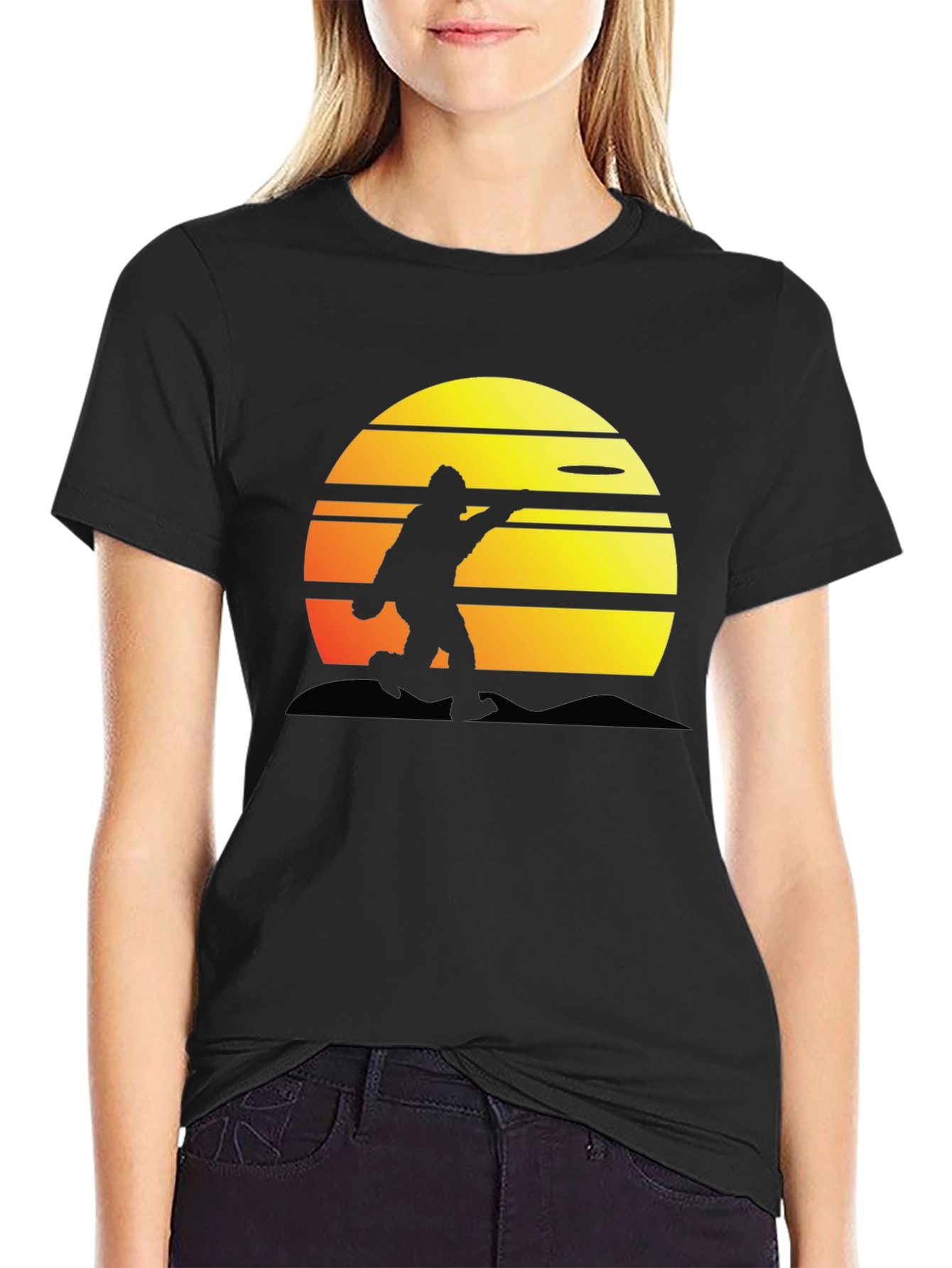Sasquatch Sunset Frisbee T-Shirt