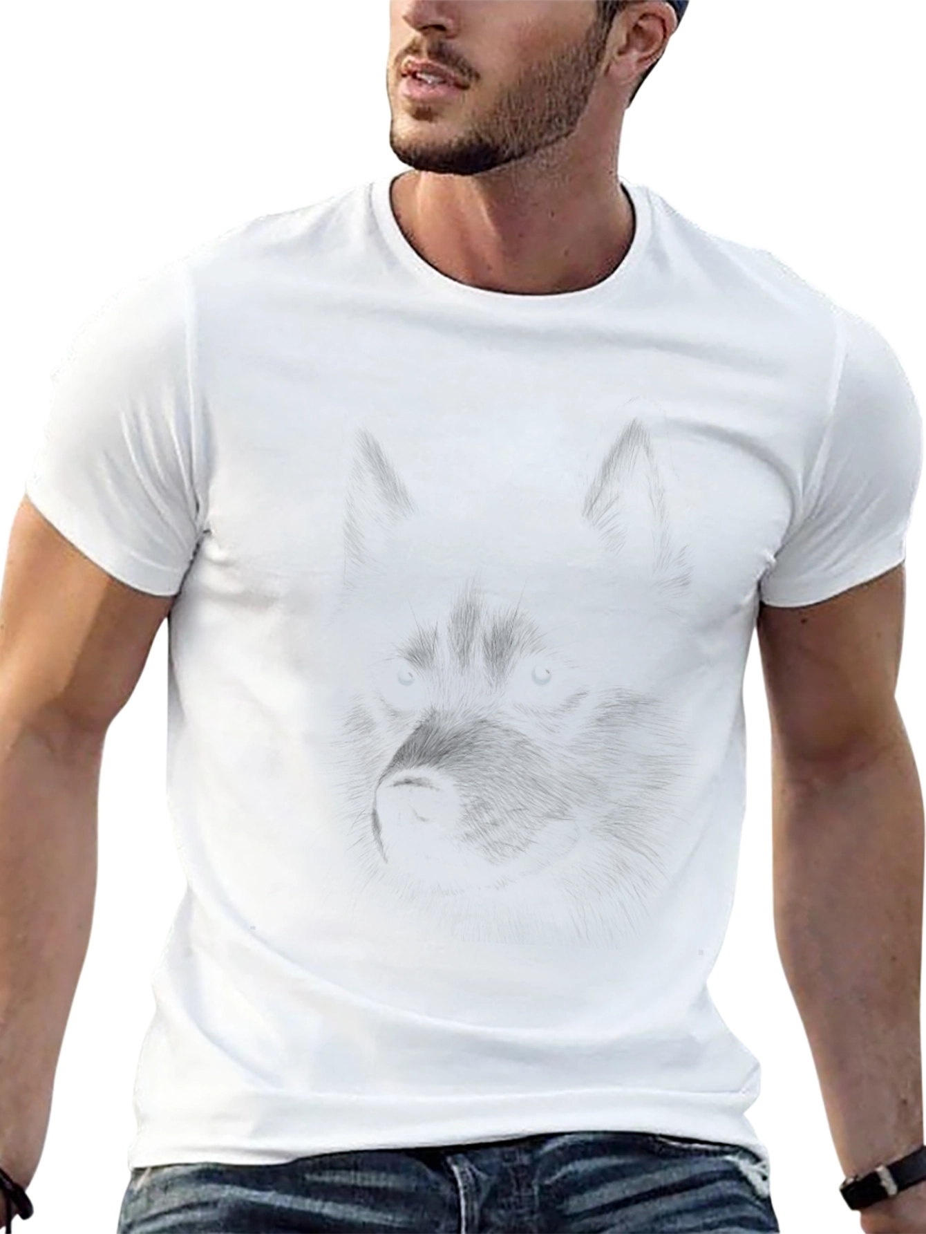 Mens Black Crew Neck T-Shirt - Casual Comfort