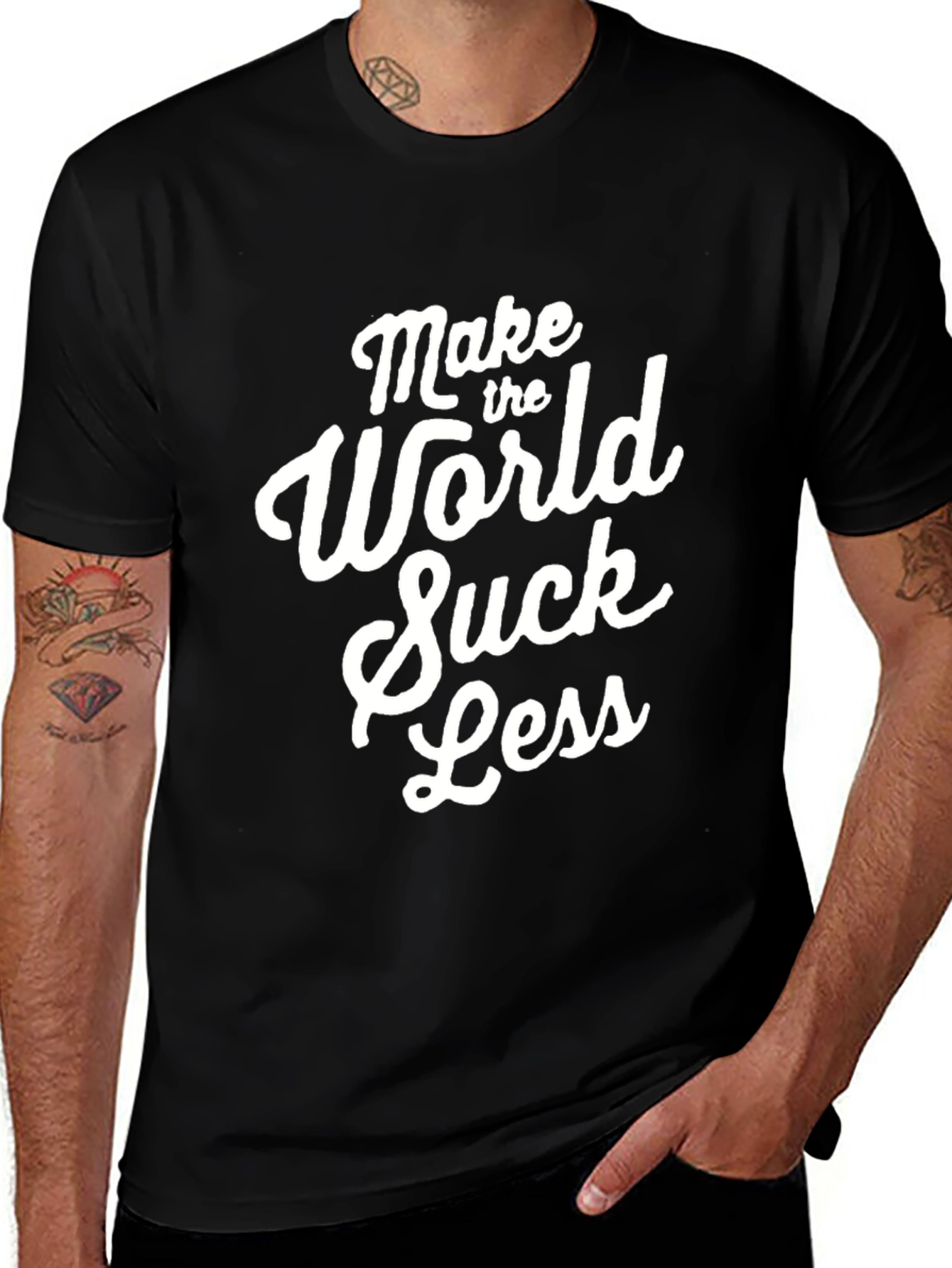 Make The World Suck Less - Graphic Tee