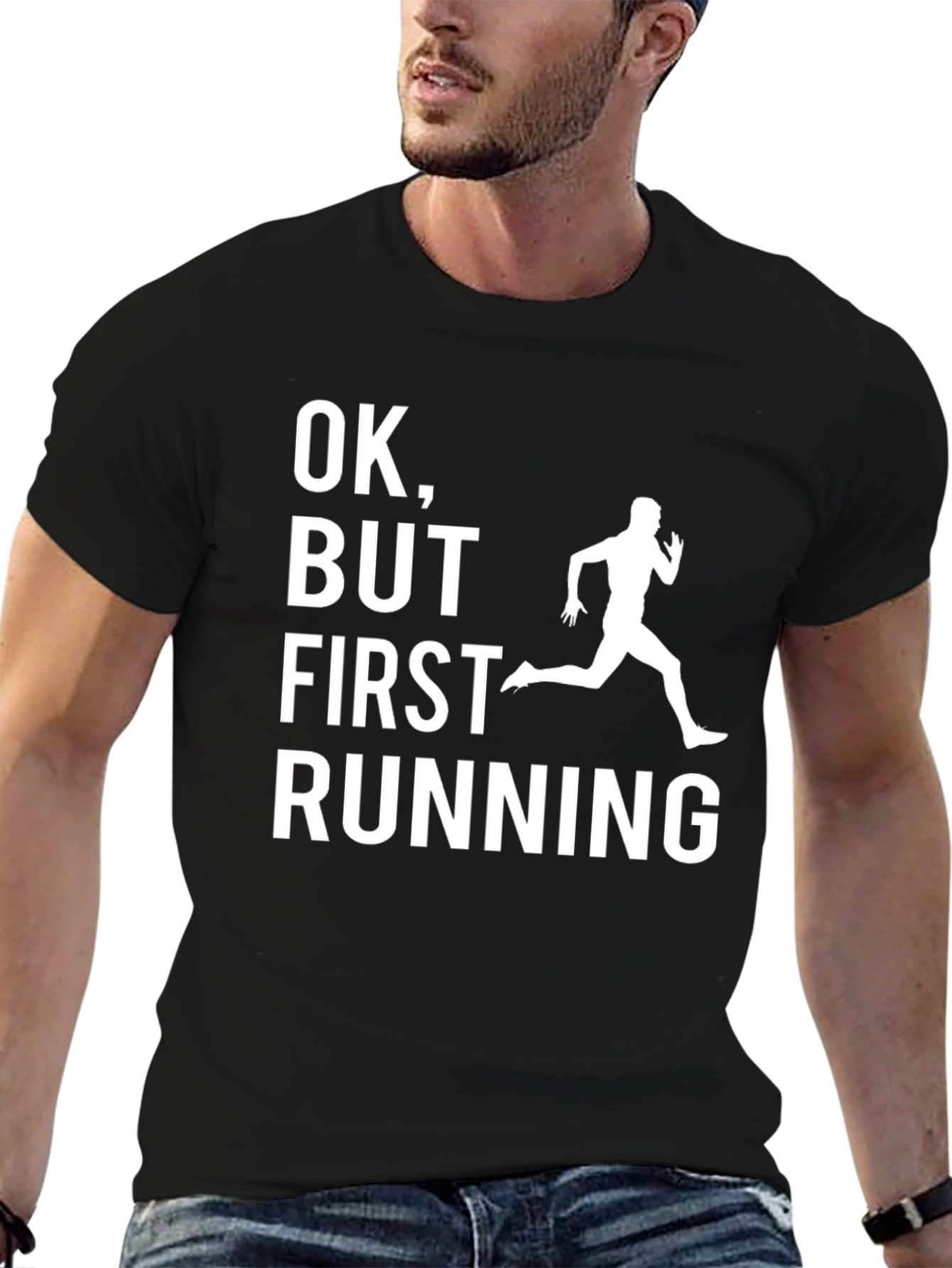 Funny Running T-Shirt - OK But First Running