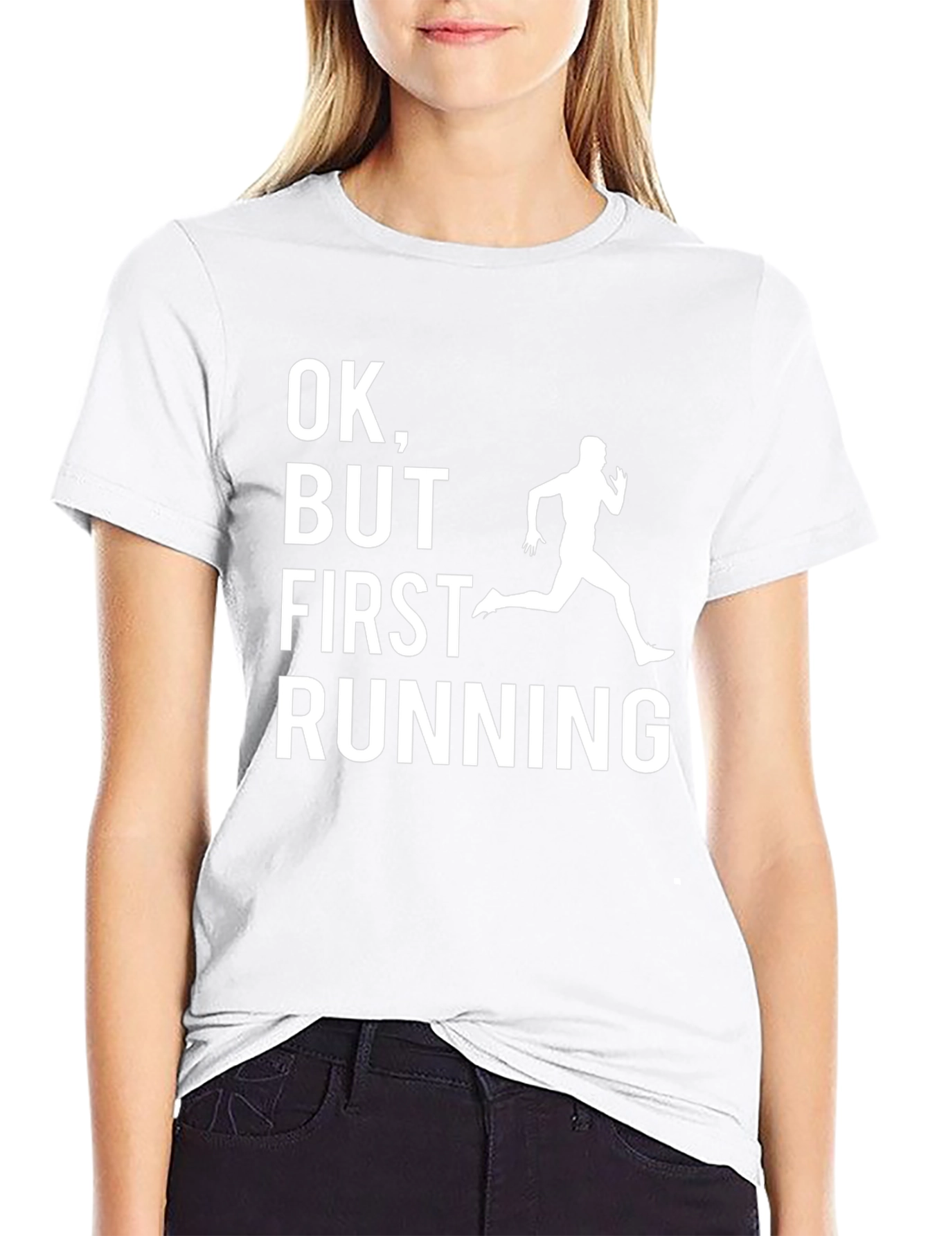 Funny Running T-Shirt - OK But First Running