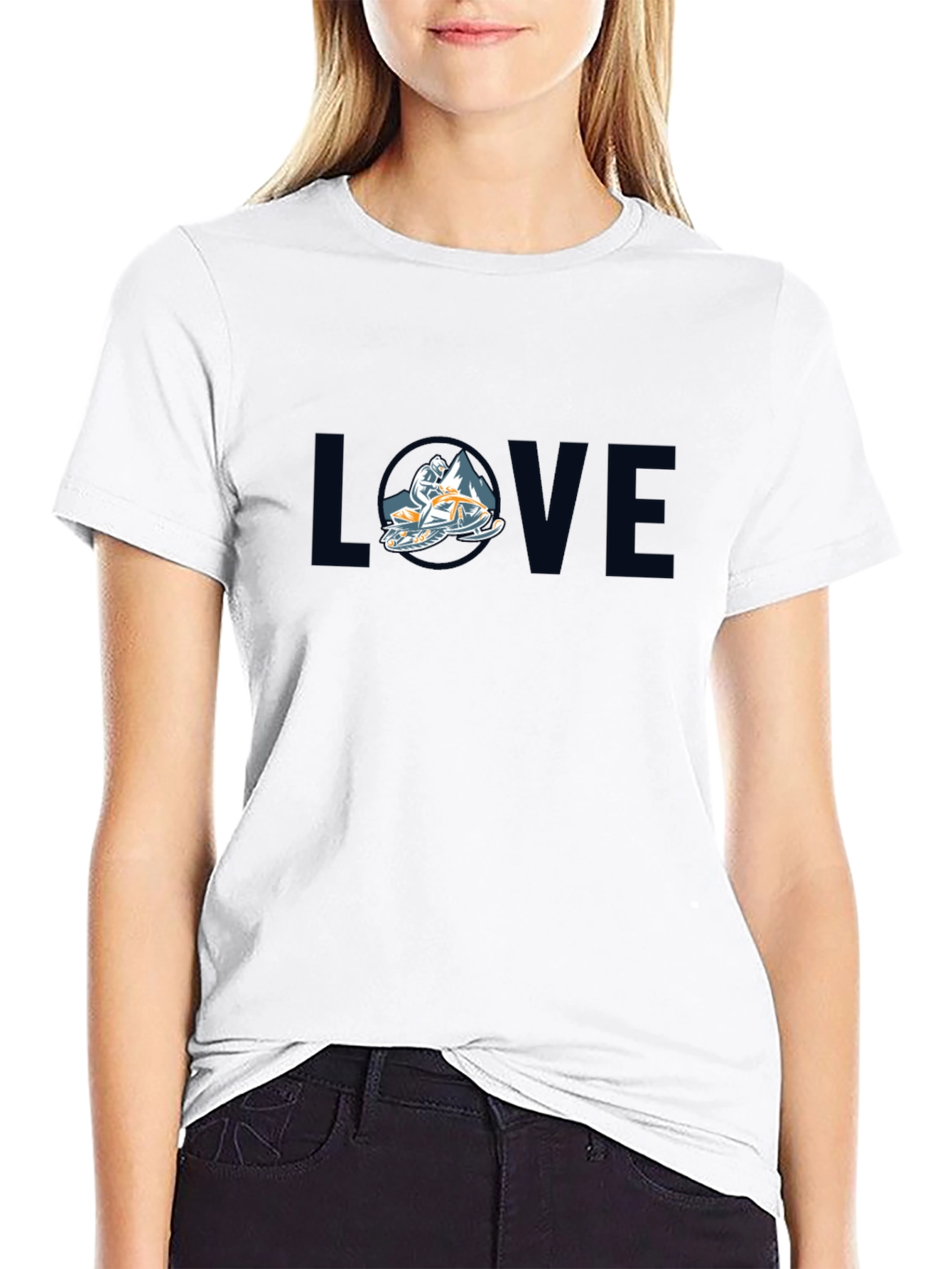 Love Snowmobiling Tee - Ride in Style!