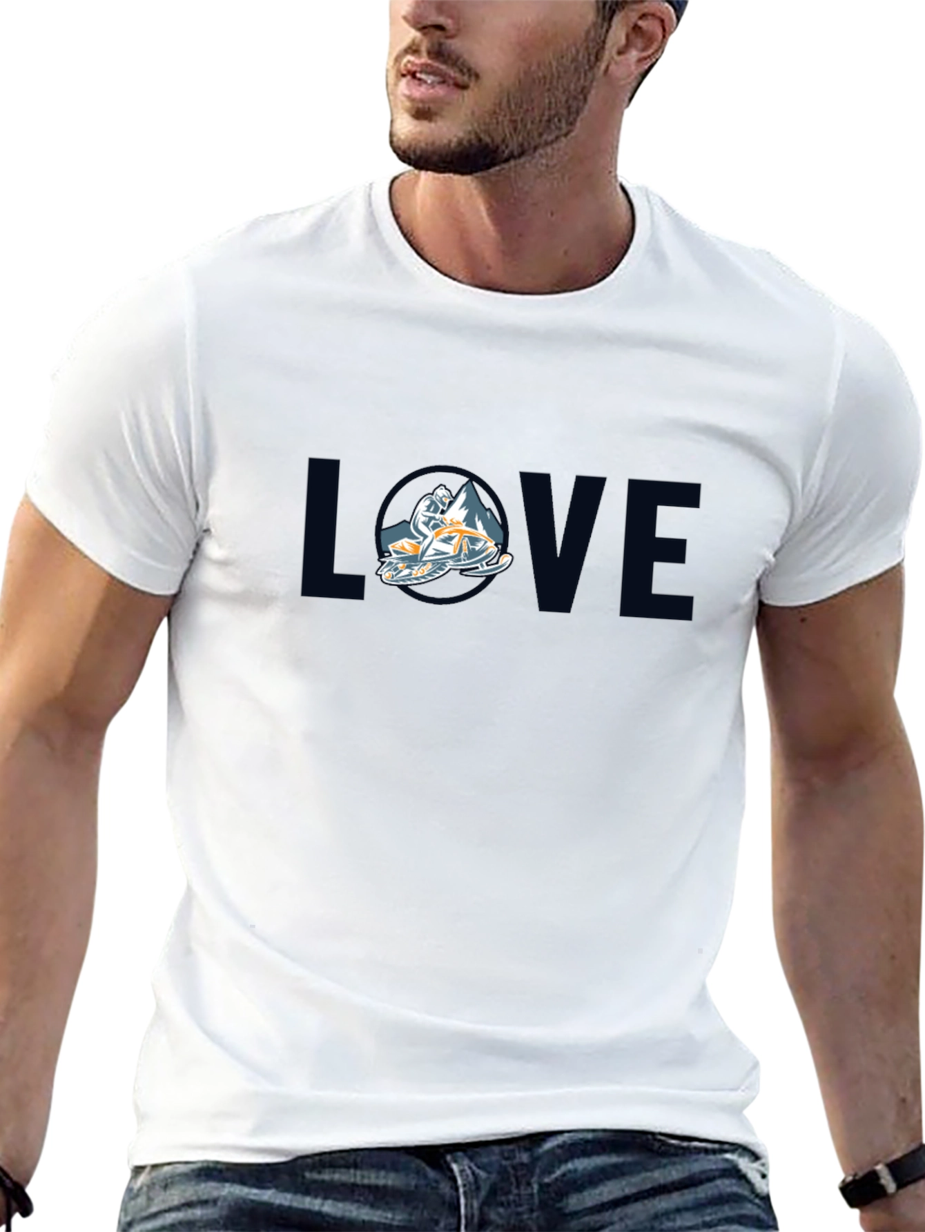 Love Snowmobiling Tee - Ride in Style!