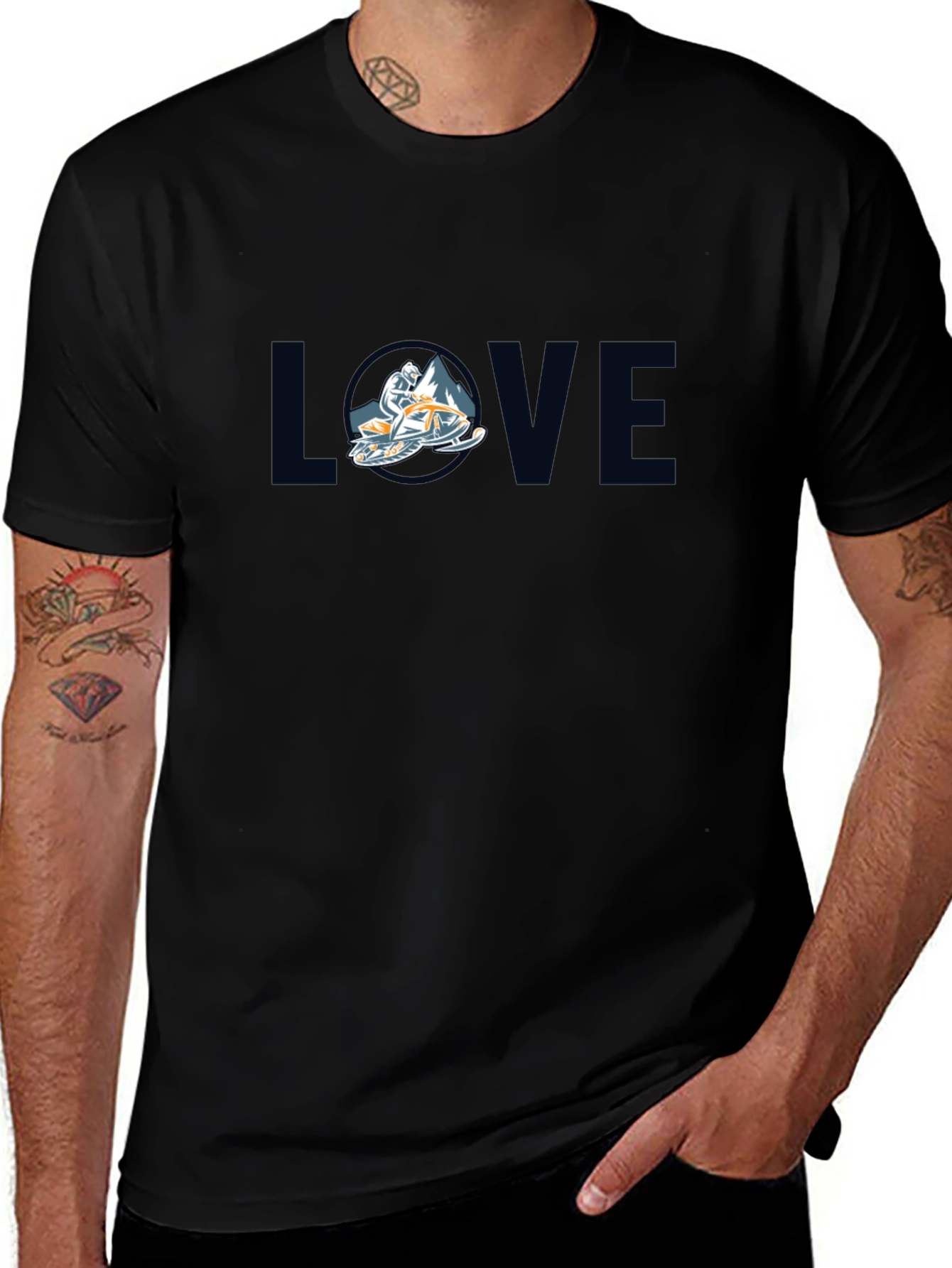 Love Snowmobiling Tee - Ride in Style!