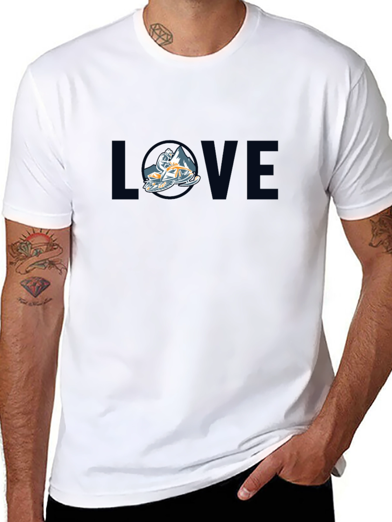 Love Snowmobiling Tee - Ride in Style!