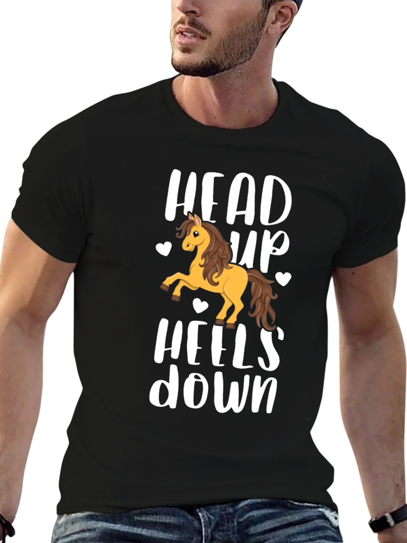 Head Up Heels Down Horse Graphic Tee