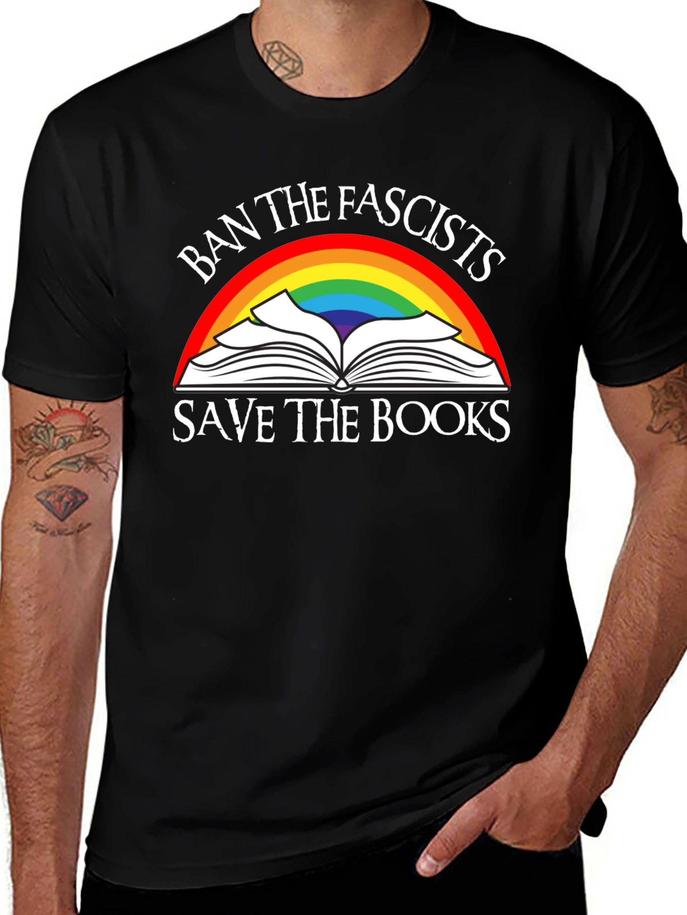 Ban the Fascists Save the Books T-Shirt