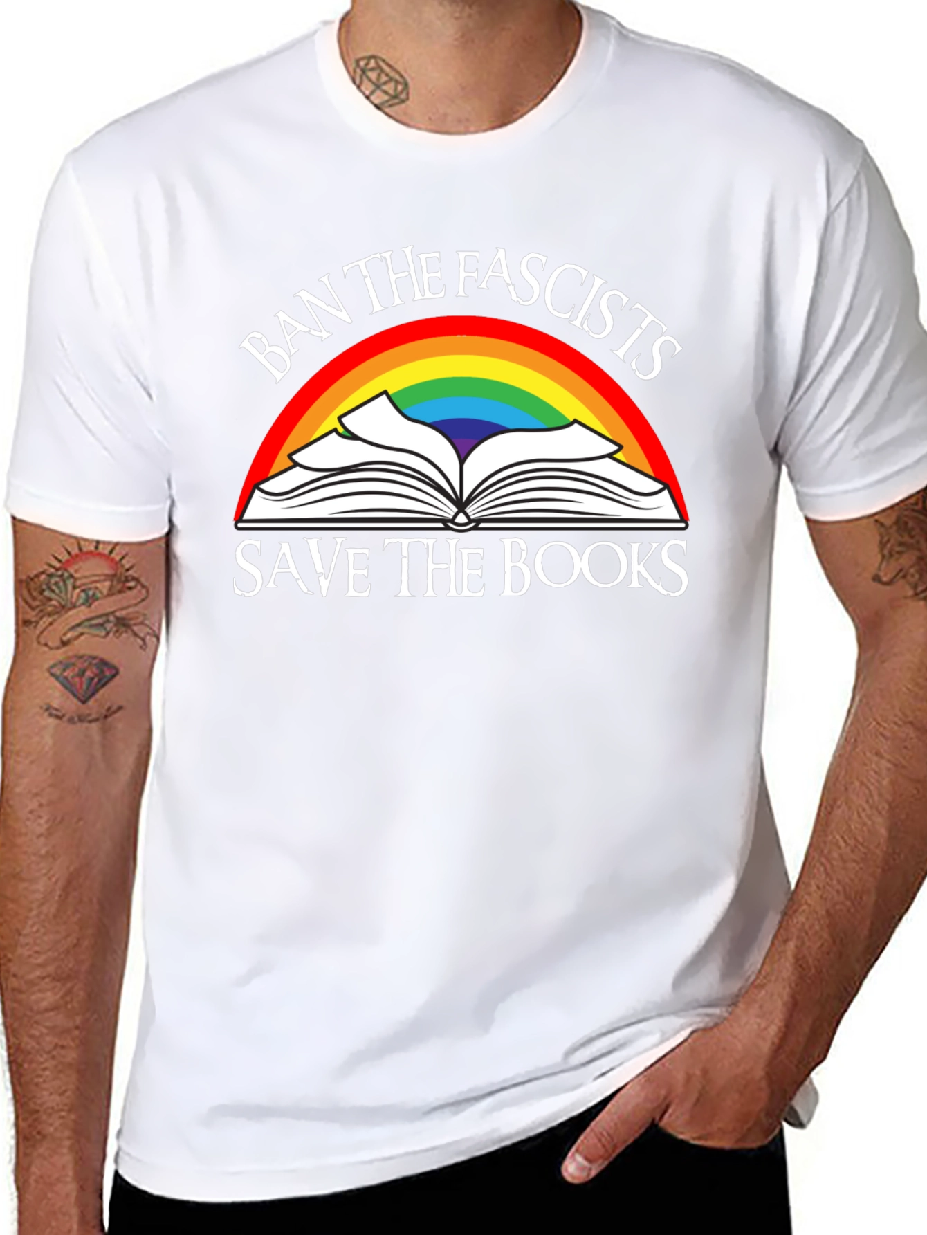 Ban the Fascists Save the Books T-Shirt