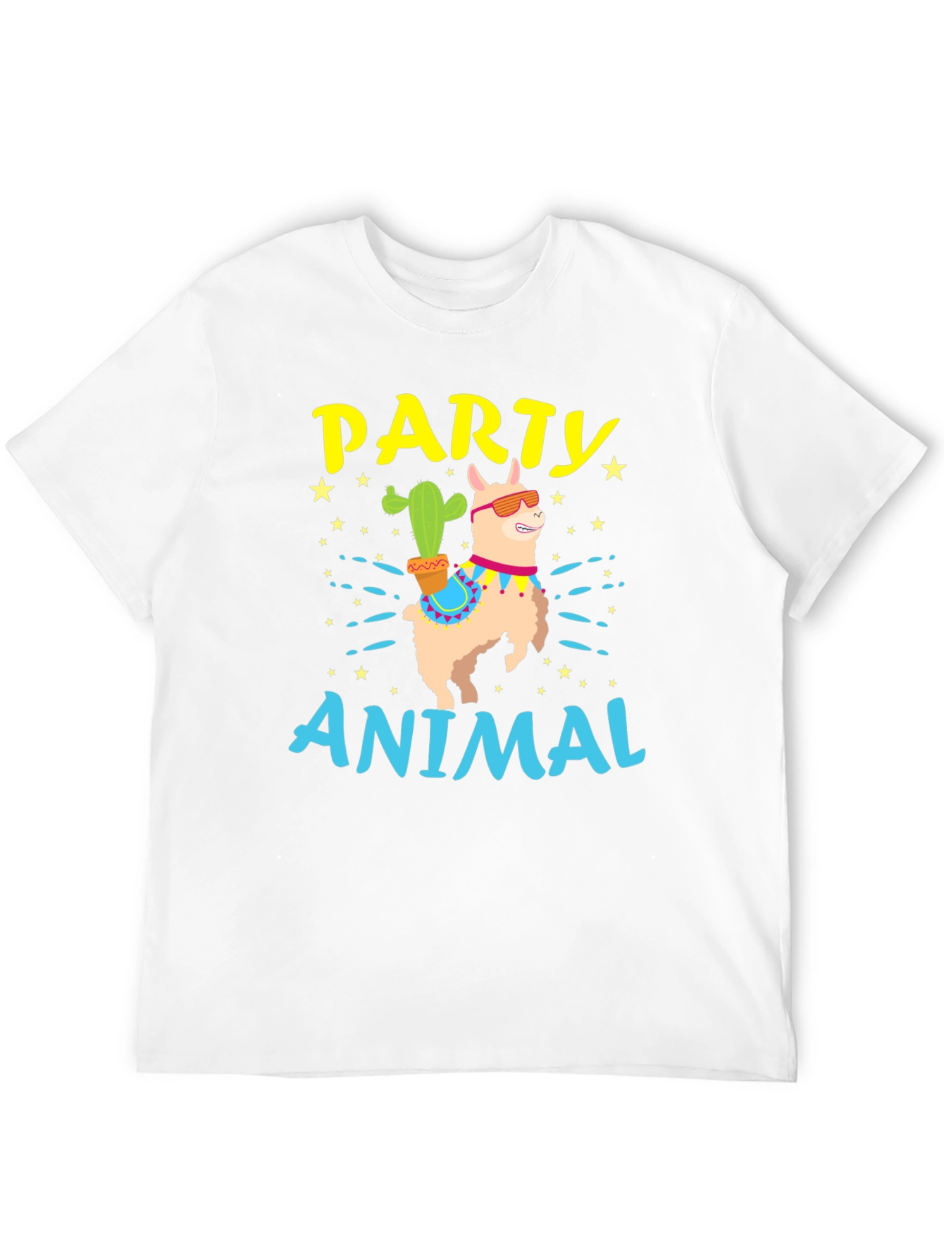 Party Animal Llama Graphic T-Shirt