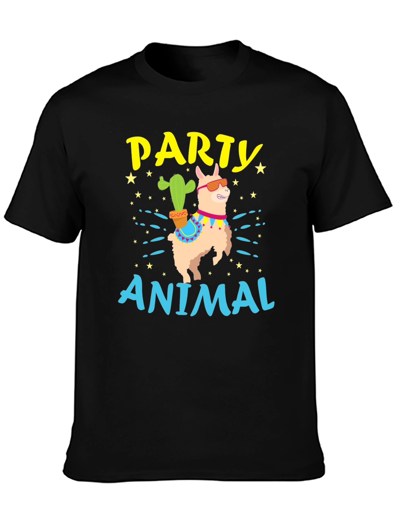 Party Animal Llama Graphic T-Shirt