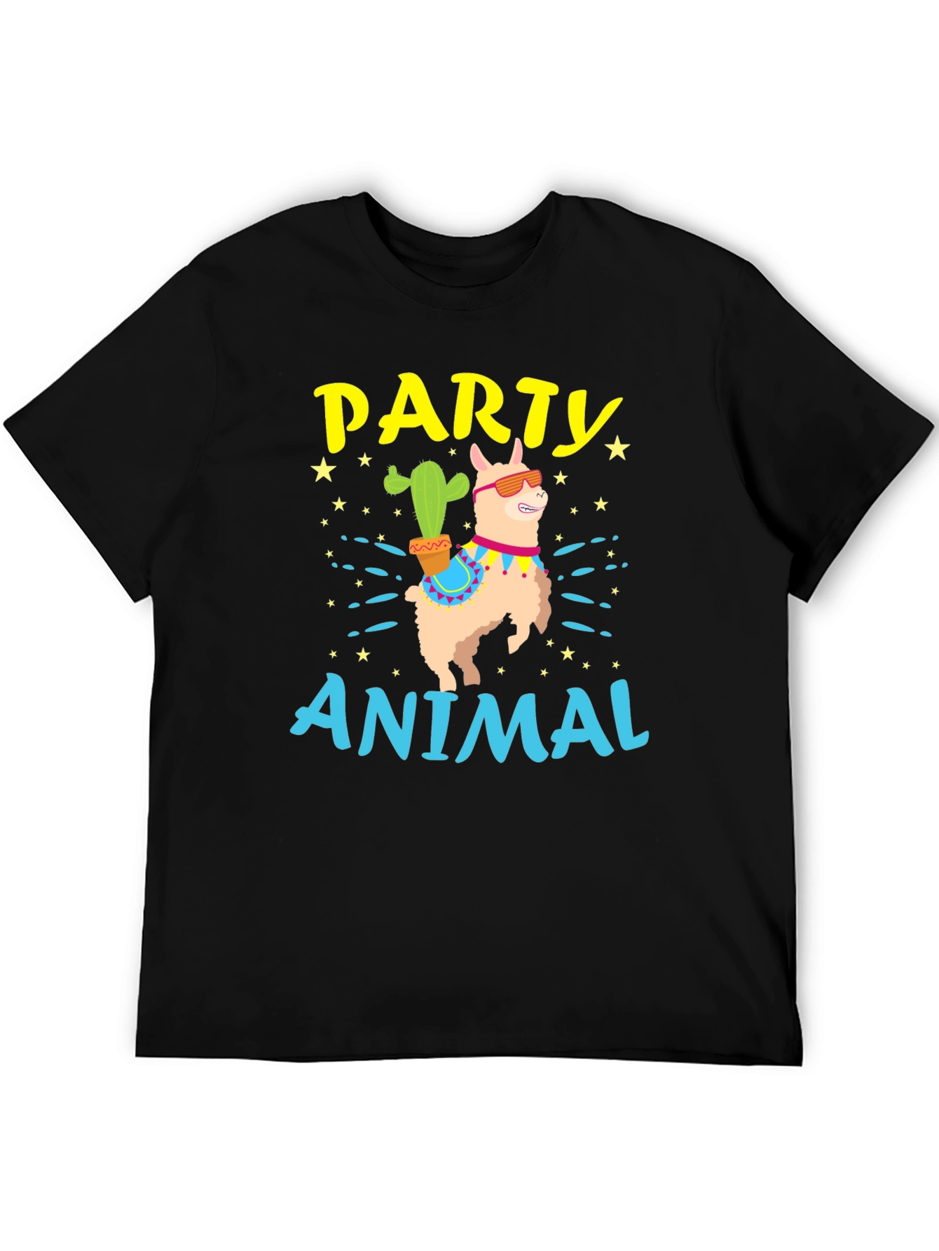 Party Animal Llama Graphic T-Shirt