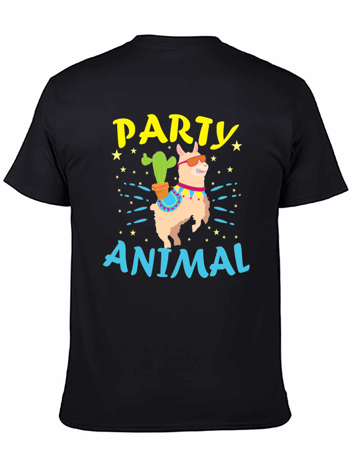 Party Animal Llama Graphic T-Shirt