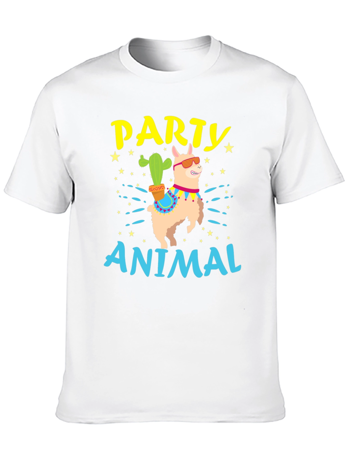 Party Animal Llama Graphic T-Shirt