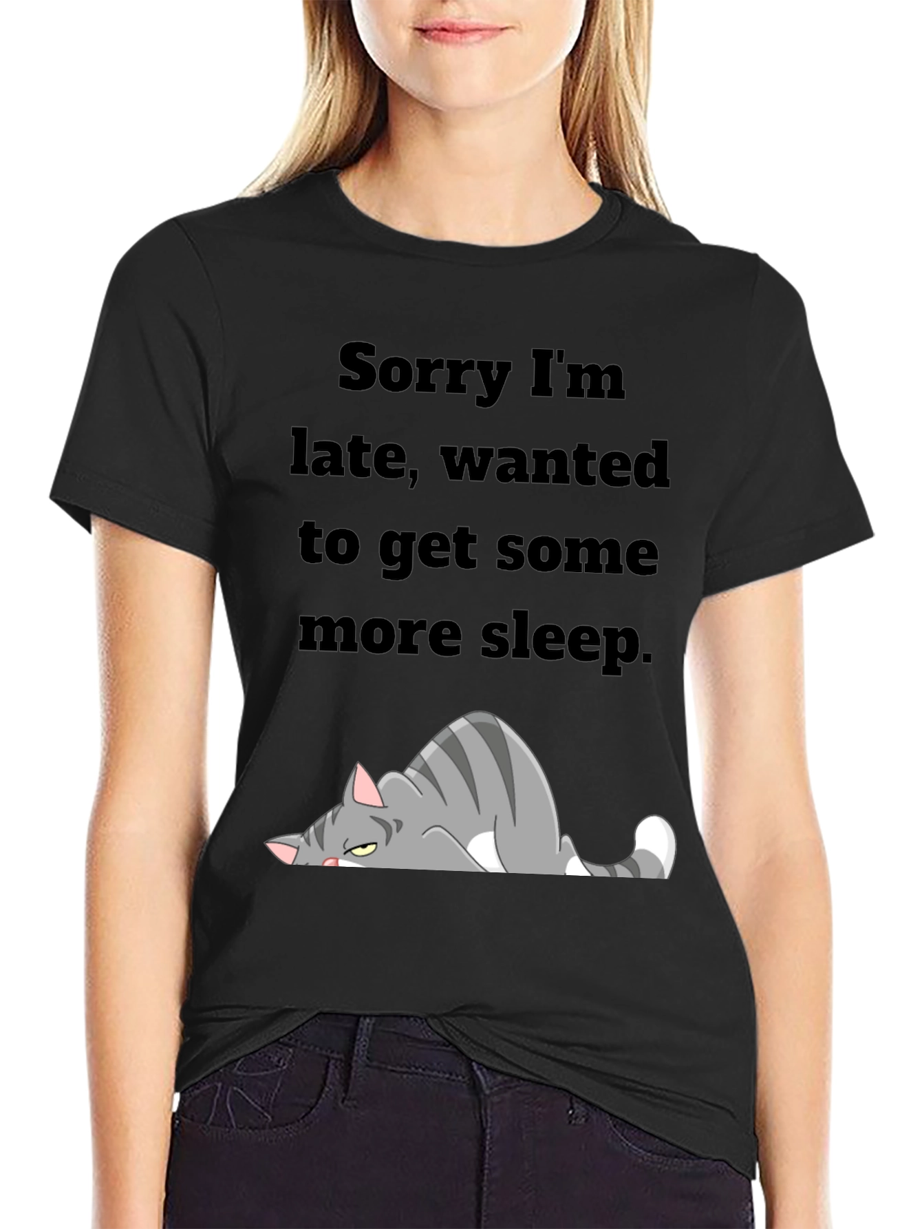 Sorry Im Late Cat T-Shirt