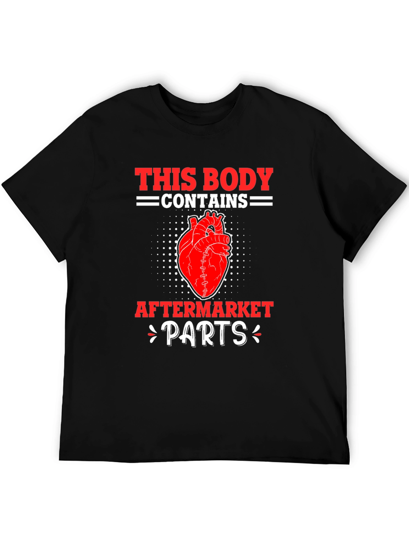 Funny Aftermarket Parts Heart Graphic T-Shirt