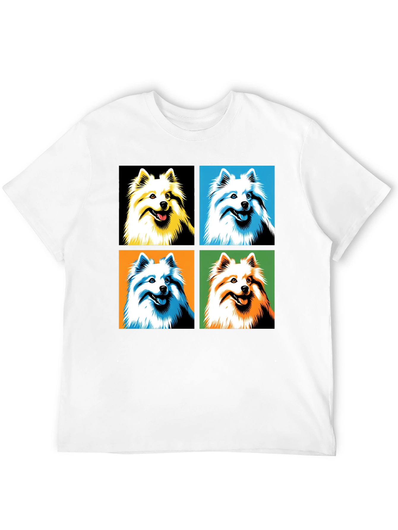 Pop Art Dog Graphic Tee - Black