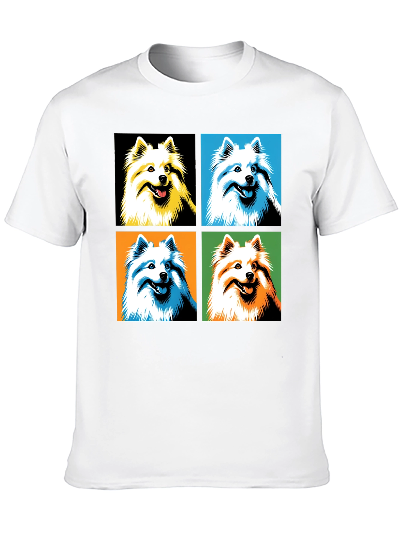 Pop Art Dog Graphic Tee - Black