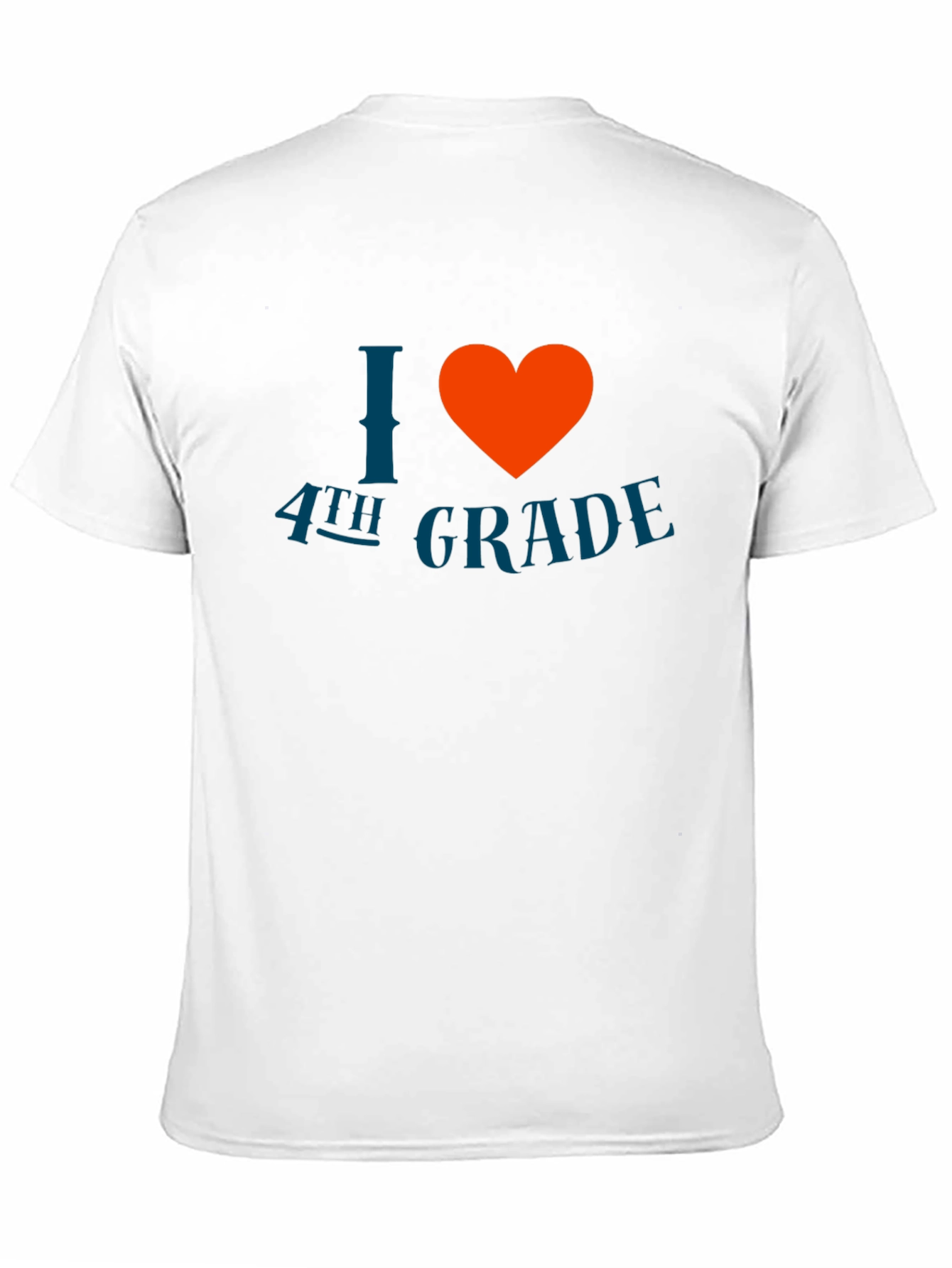 I Love 4th Grade T-Shirt - Black