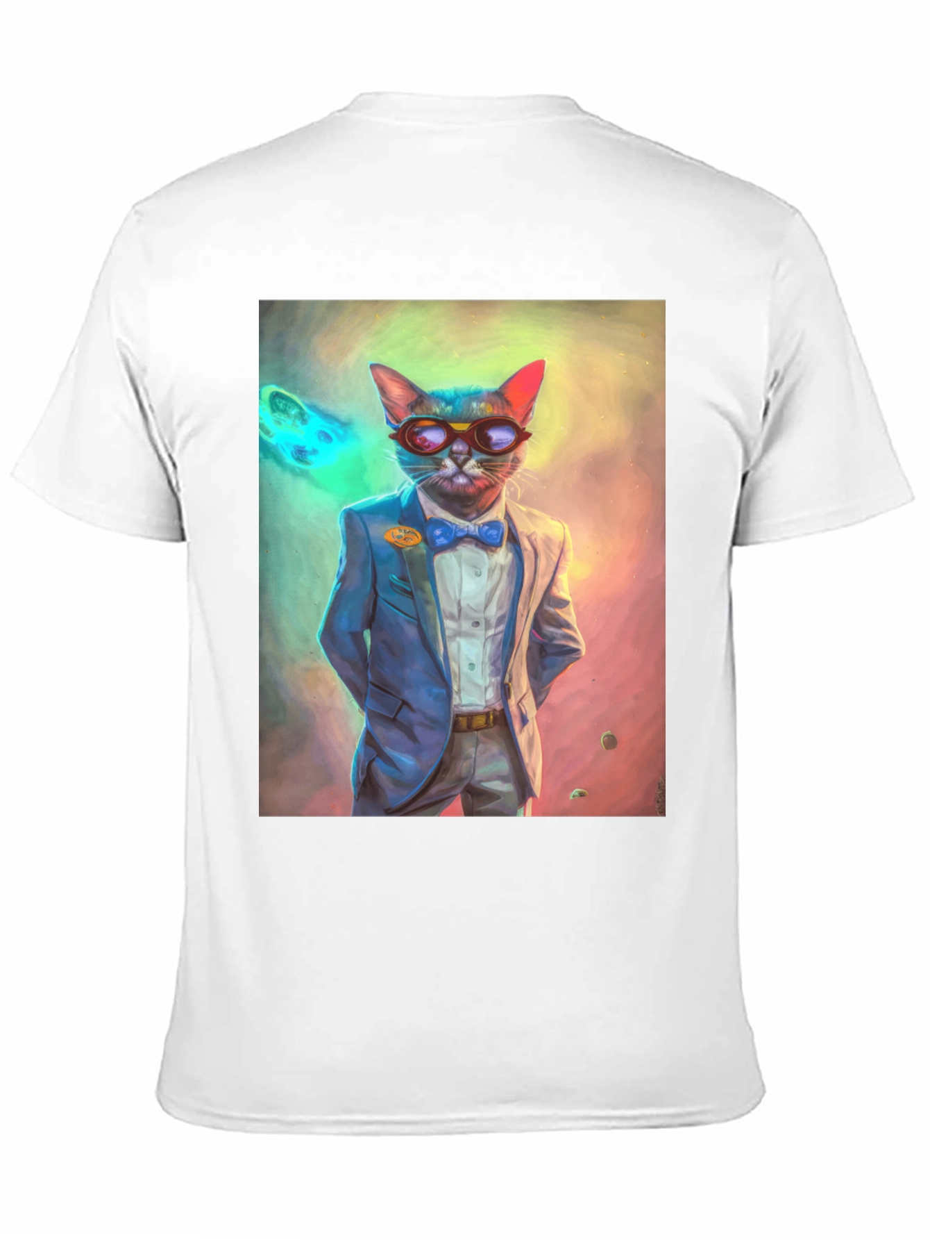 Cool Cat T-Shirt - Suave Feline in a Suit