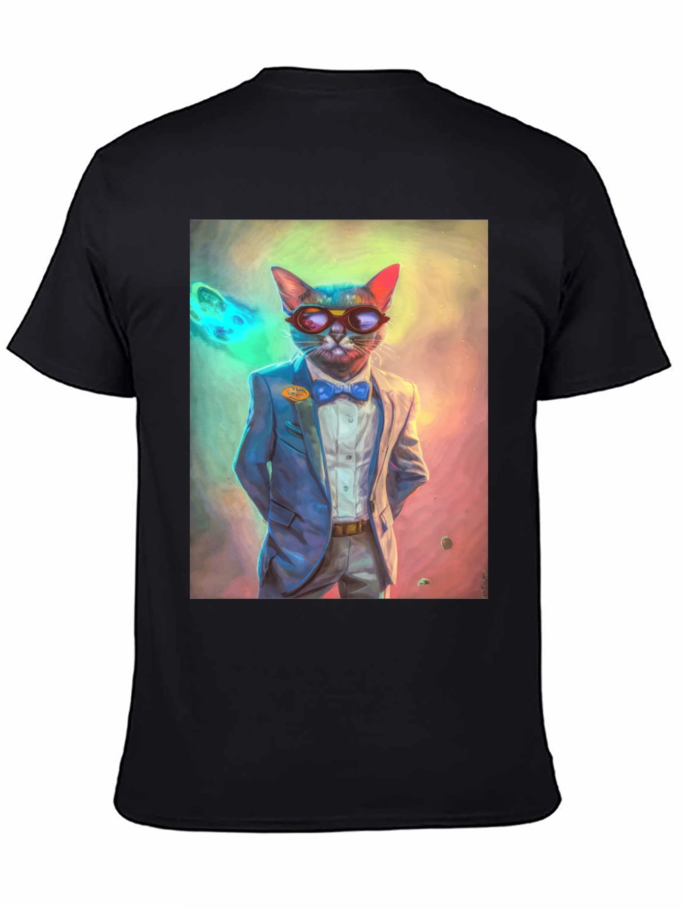 Cool Cat T-Shirt - Suave Feline in a Suit