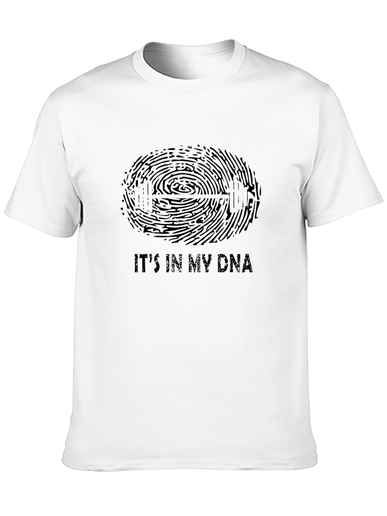 Fitness DNA Black Graphic T-Shirt