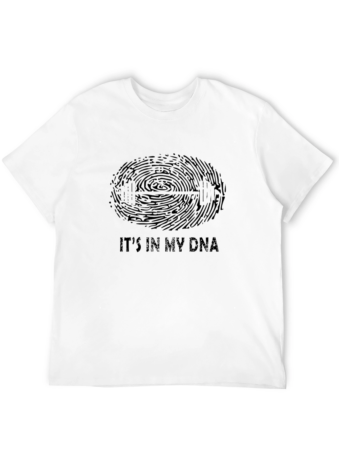 Fitness DNA Black Graphic T-Shirt