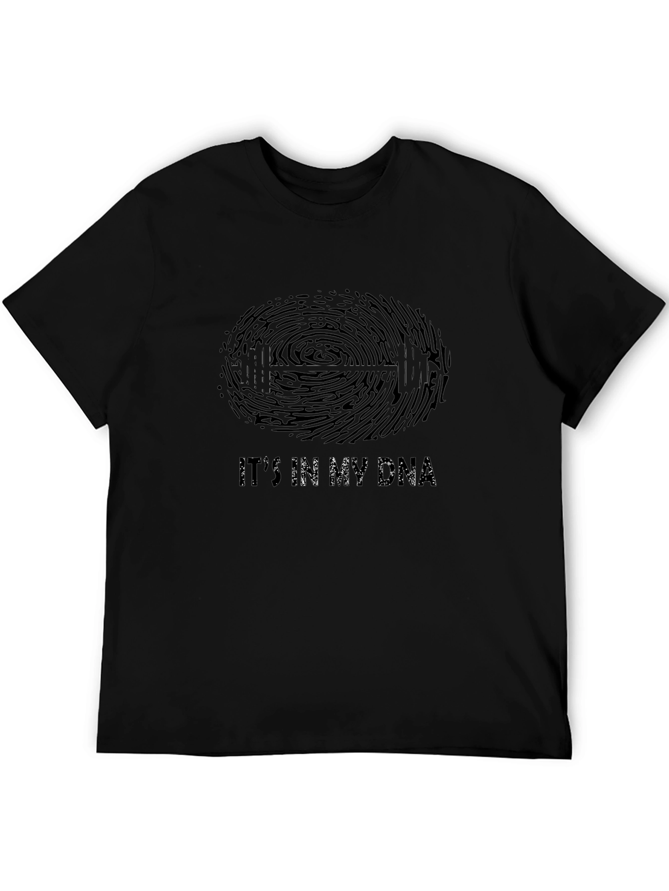 Fitness DNA Black Graphic T-Shirt