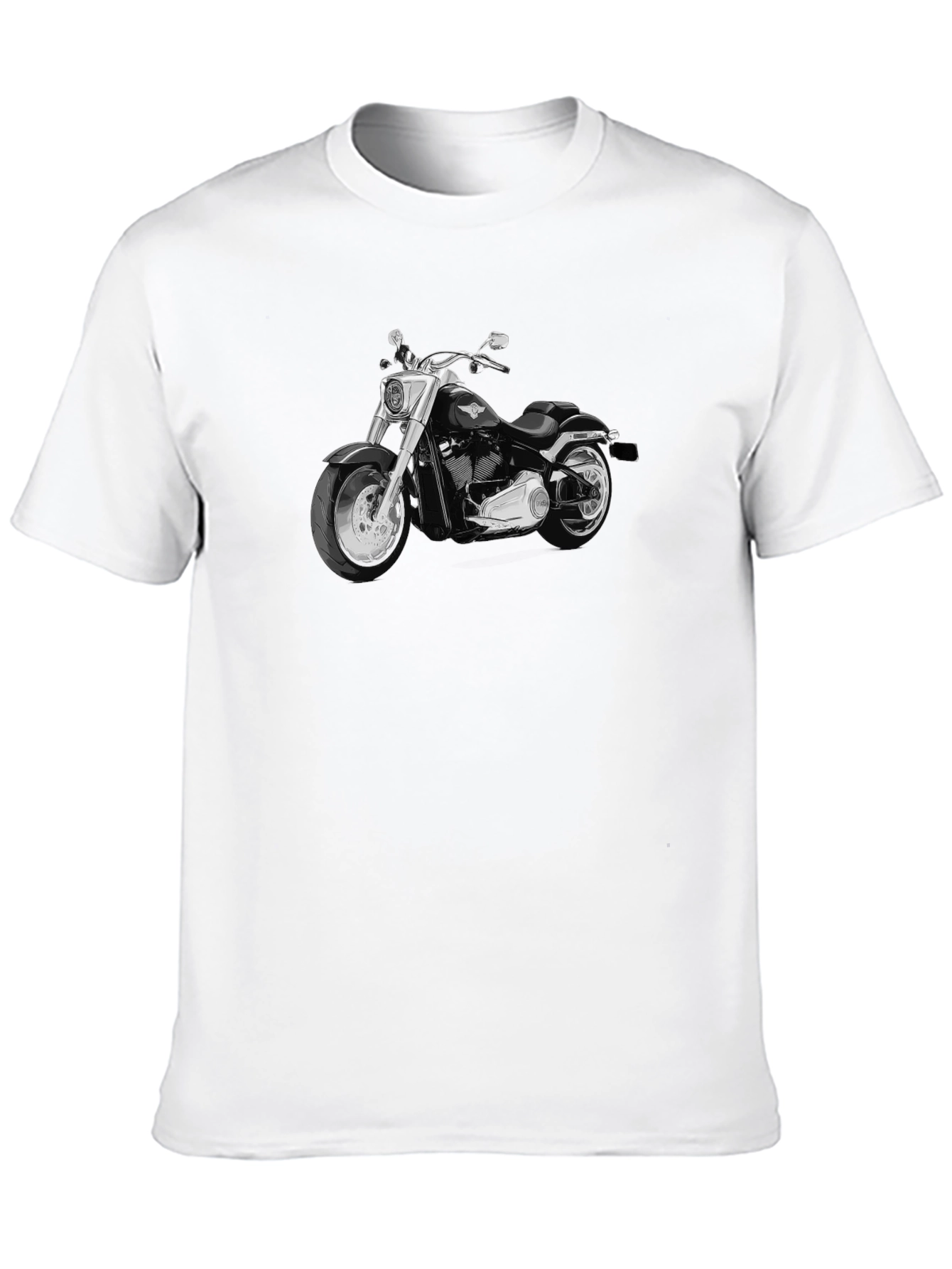 Motorcycle Graphic Black T-Shirt