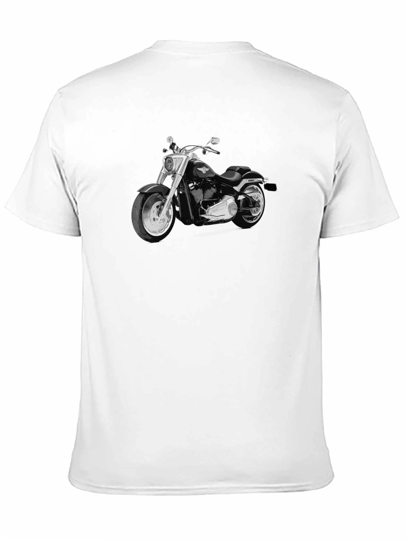 Motorcycle Graphic Black T-Shirt