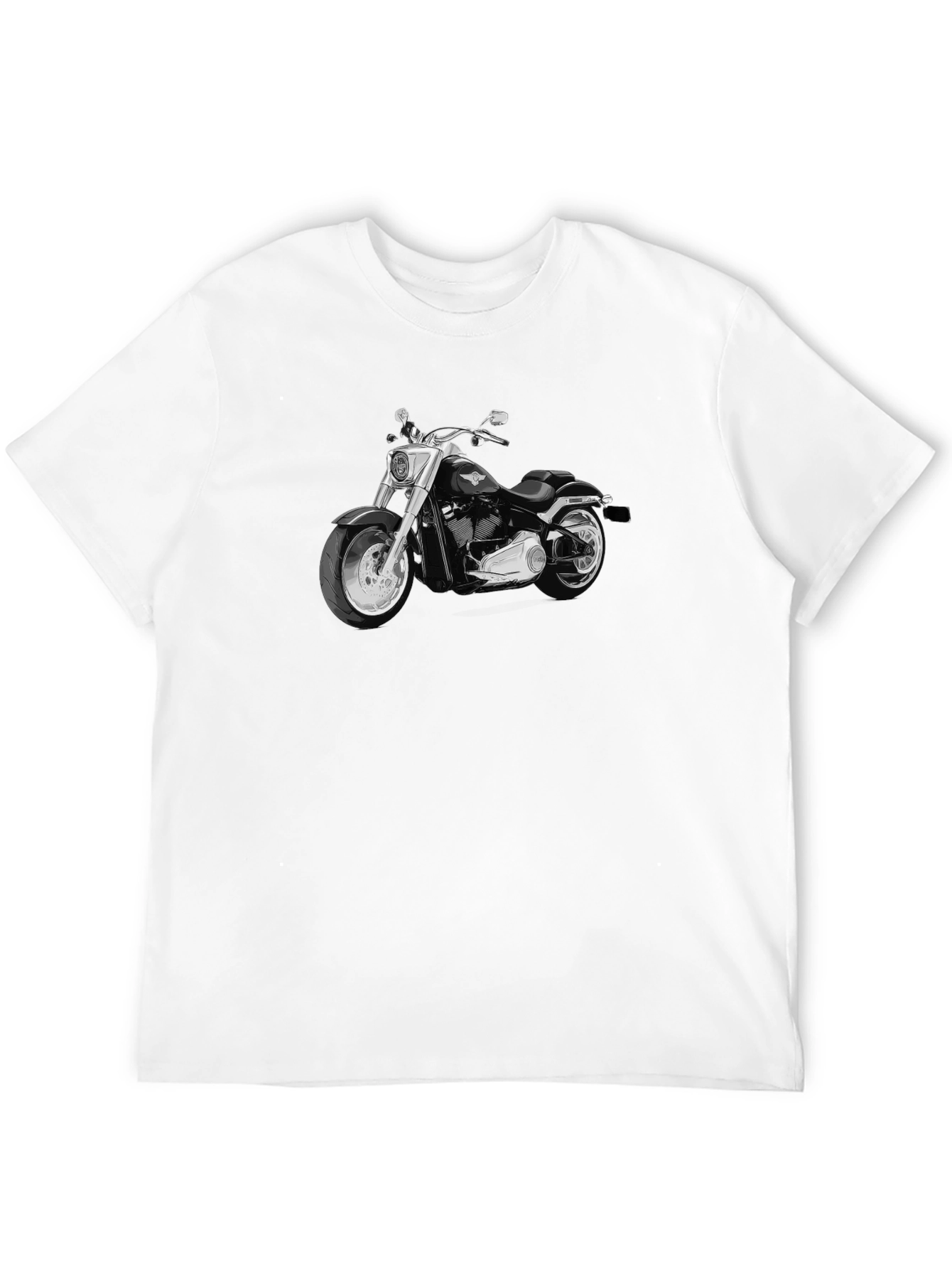 Motorcycle Graphic Black T-Shirt
