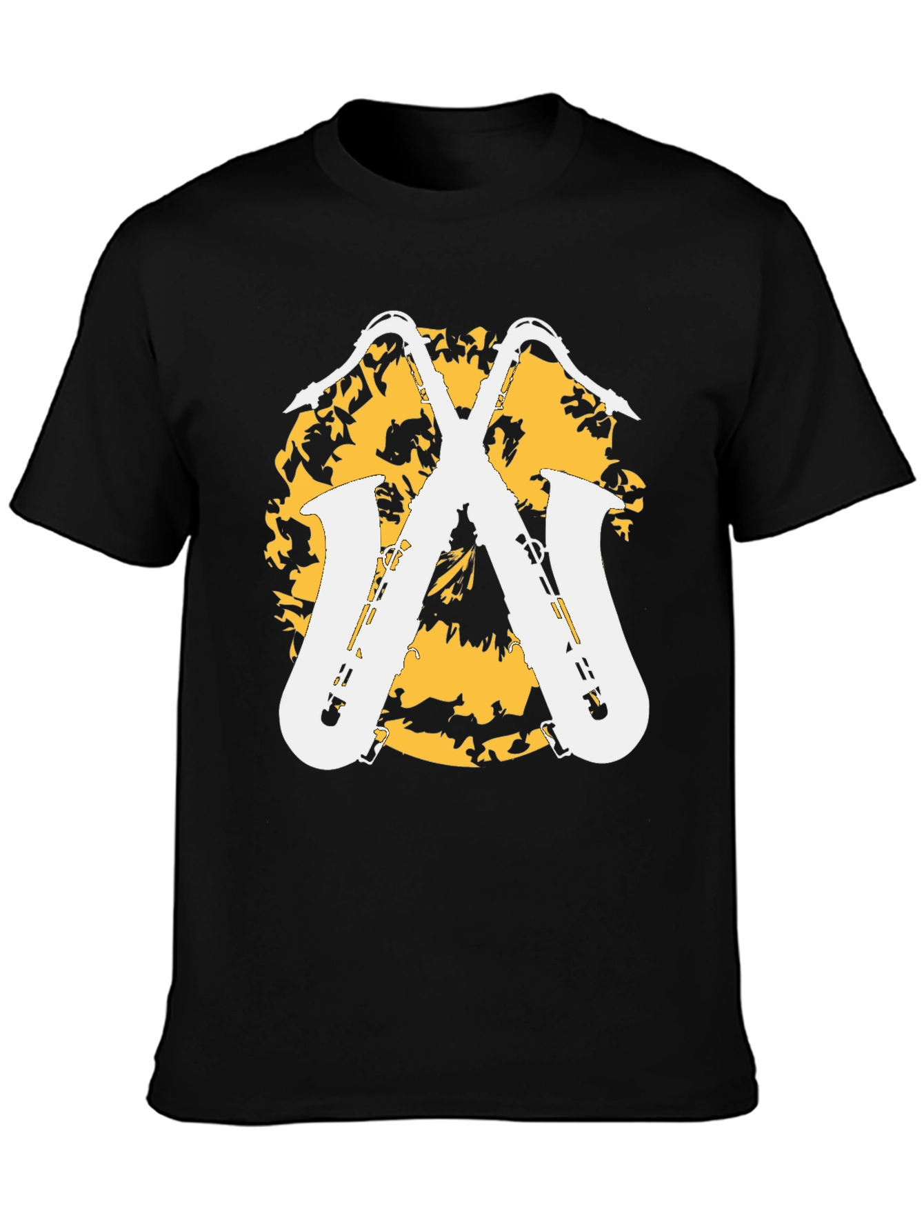Saxophone Graphic Tee - Stylish Music Lovers Shirt