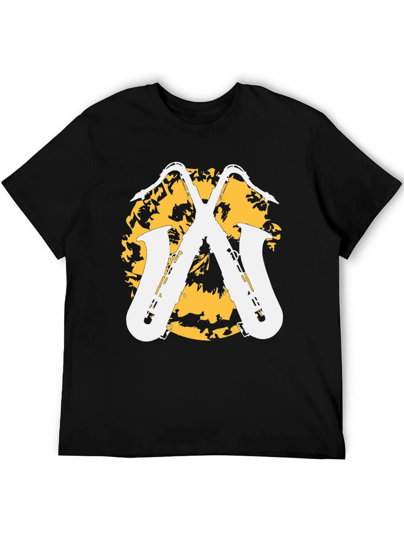 Saxophone Graphic Tee - Stylish Music Lovers Shirt