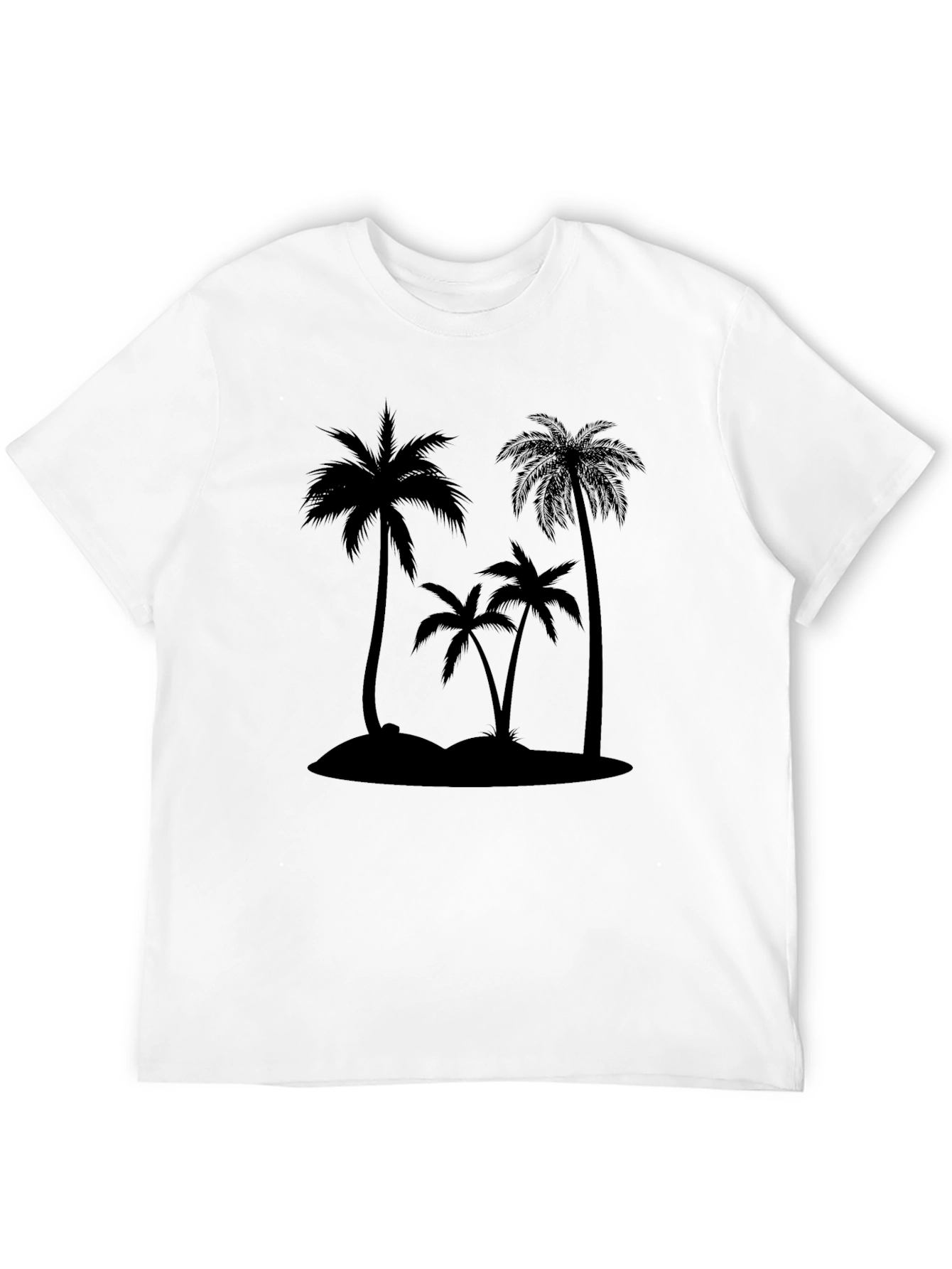 Tropical Palm Tree Silhouette Graphic T-Shirt