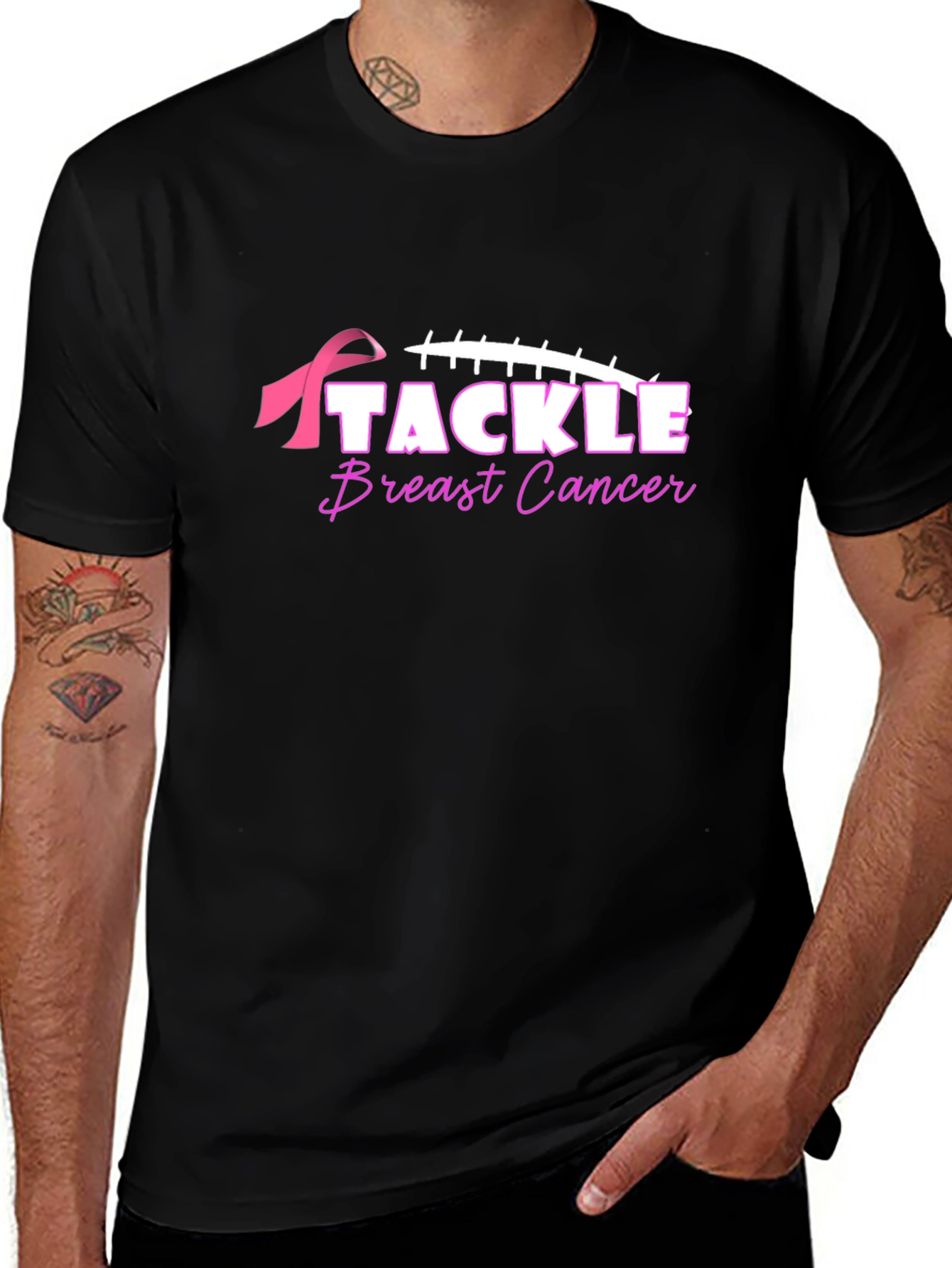 Tackle Breast Cancer Awareness T-Shirt