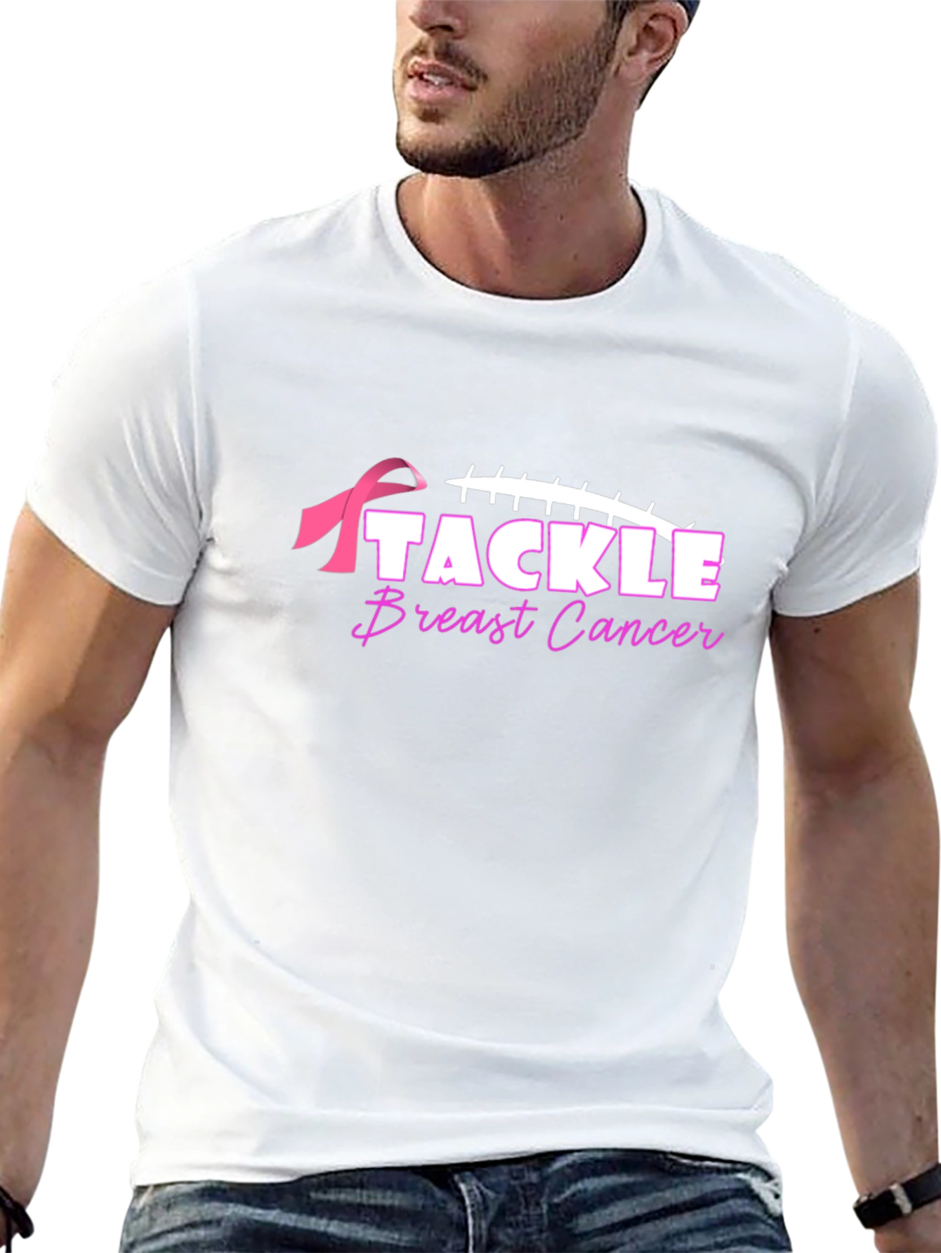 Tackle Breast Cancer Awareness T-Shirt