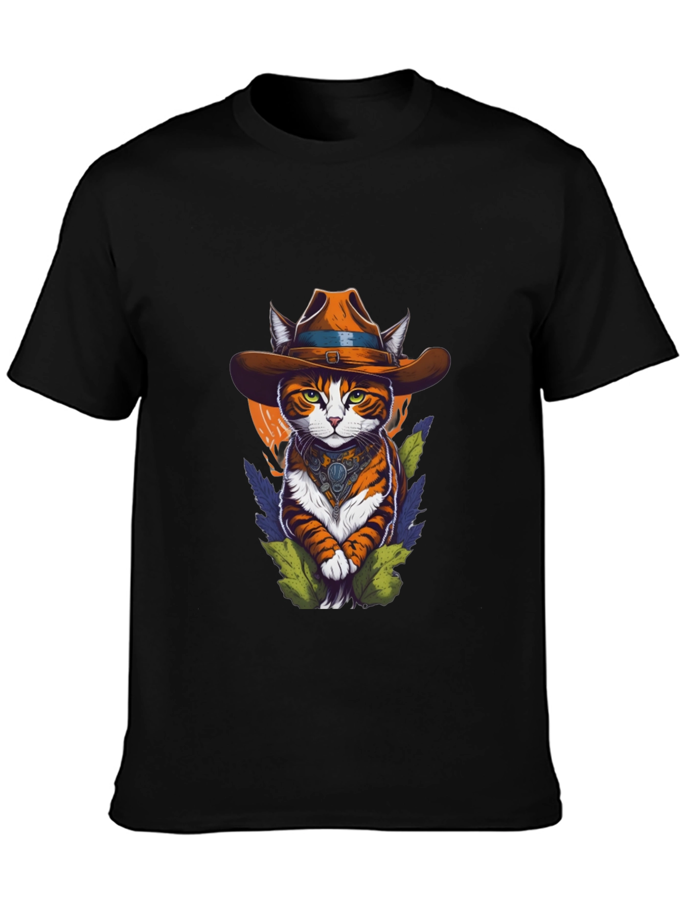 Cowboy Cat Graphic Tee - Western Style Cool
