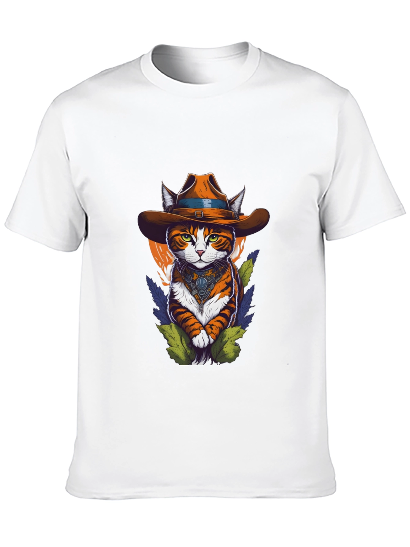 Cowboy Cat Graphic Tee - Western Style Cool