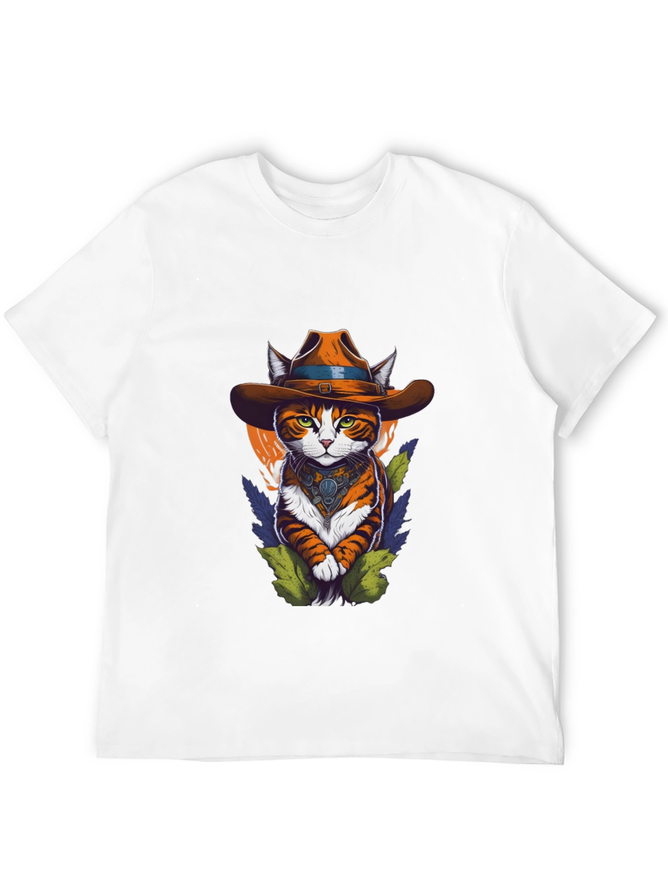 Cowboy Cat Graphic Tee - Western Style Cool