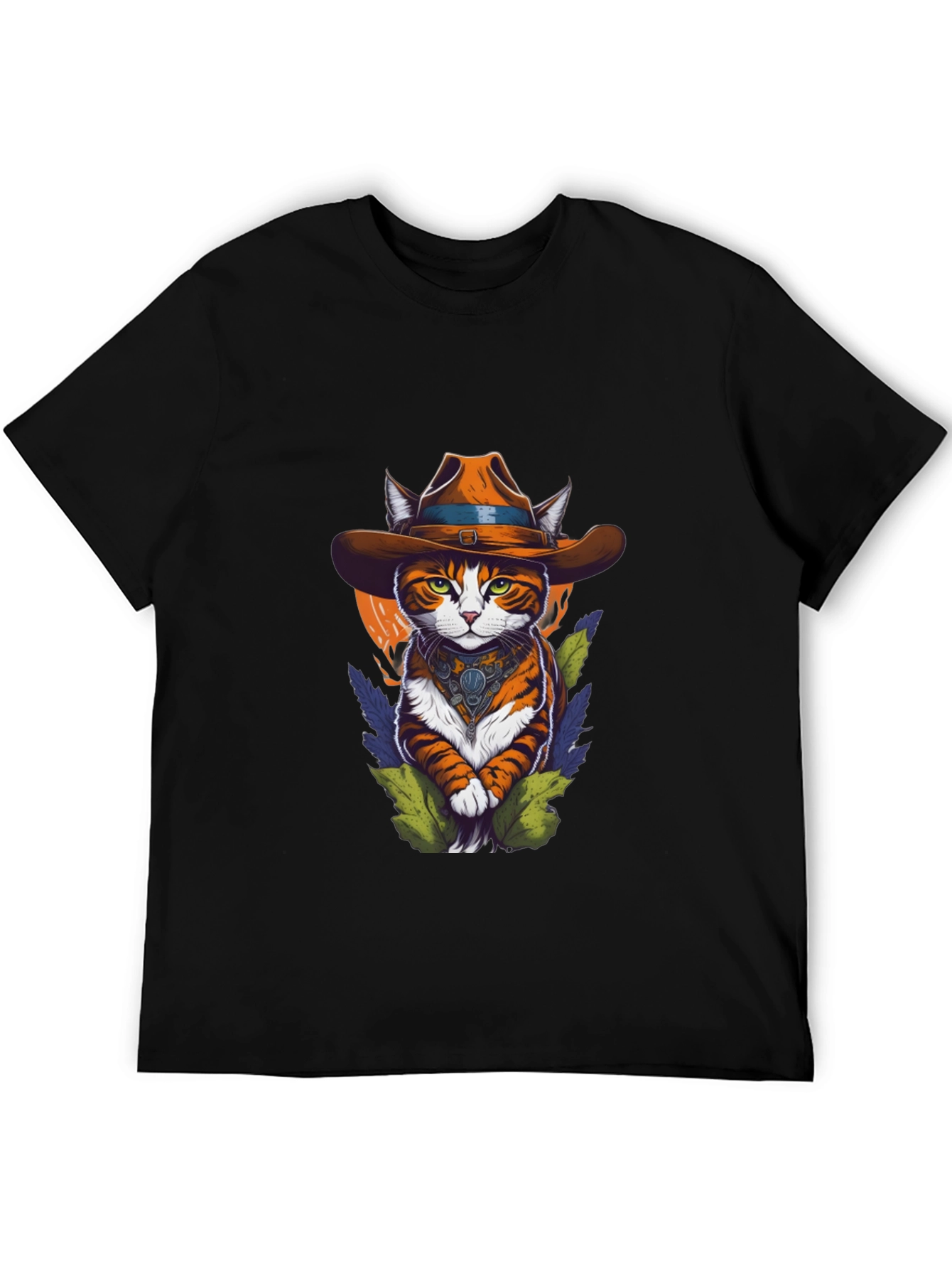 Cowboy Cat Graphic Tee - Western Style Cool