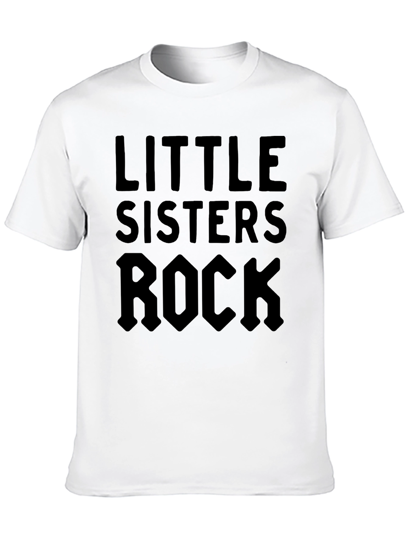 Little Sisters Rock T-Shirt - Black Graphic Tee
