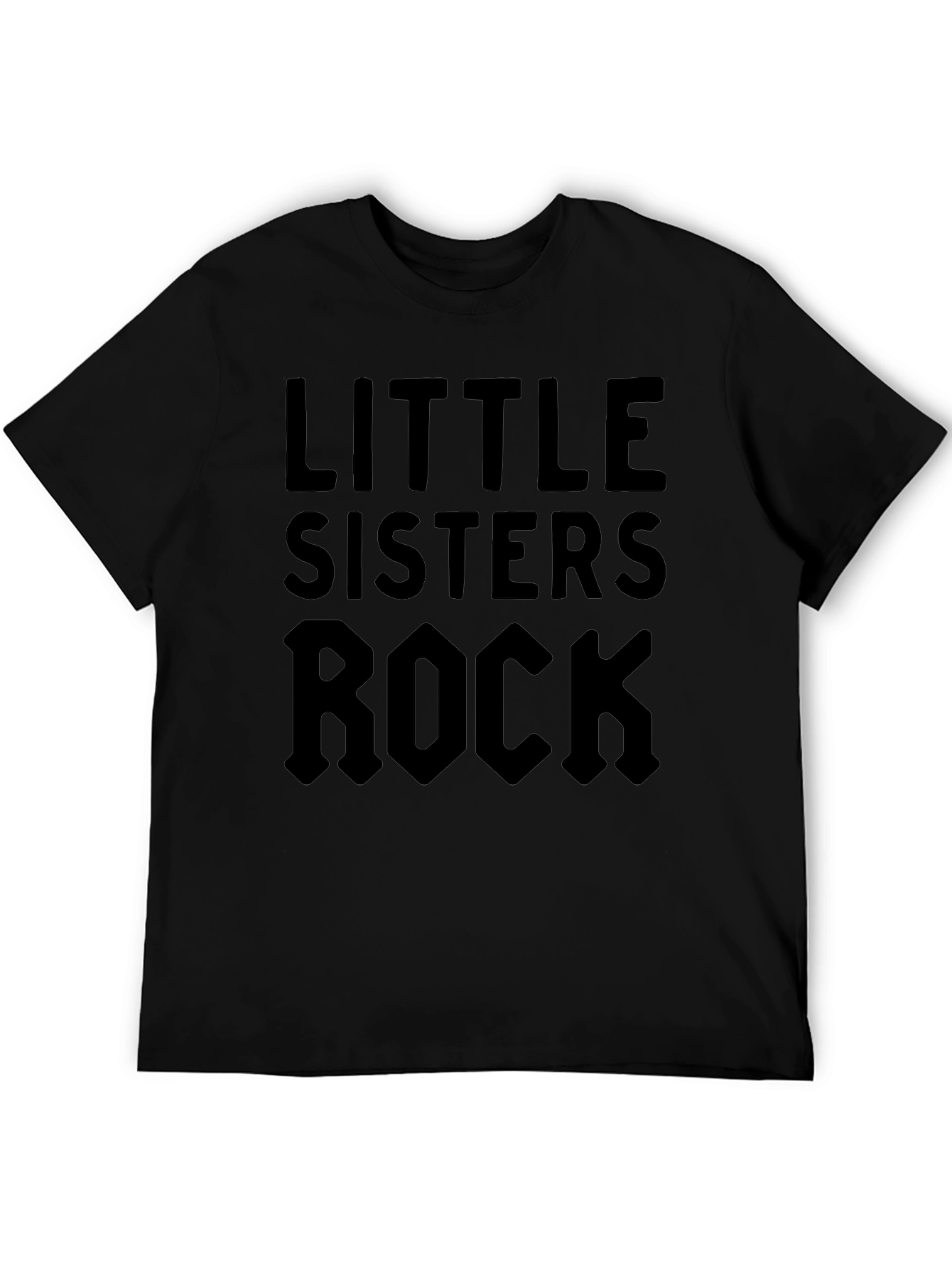 Little Sisters Rock T-Shirt - Black Graphic Tee