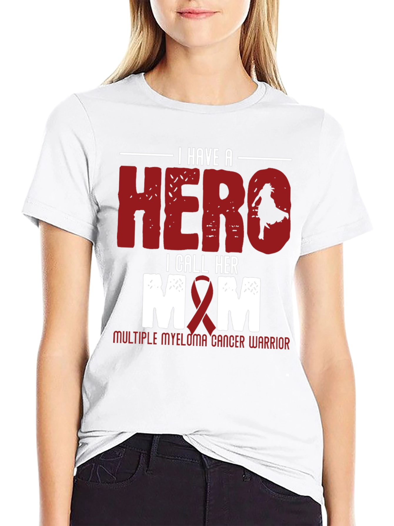 Hero Mom Cancer Warrior T-Shirt