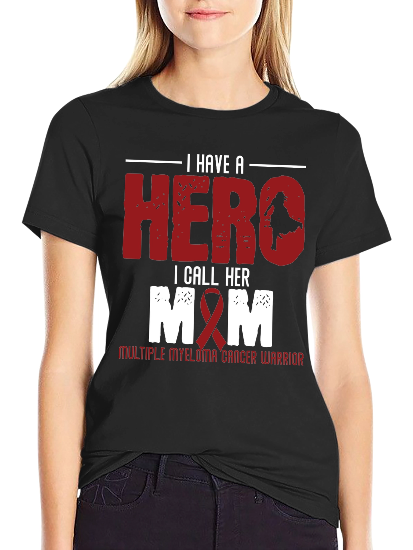 Hero Mom Cancer Warrior T-Shirt