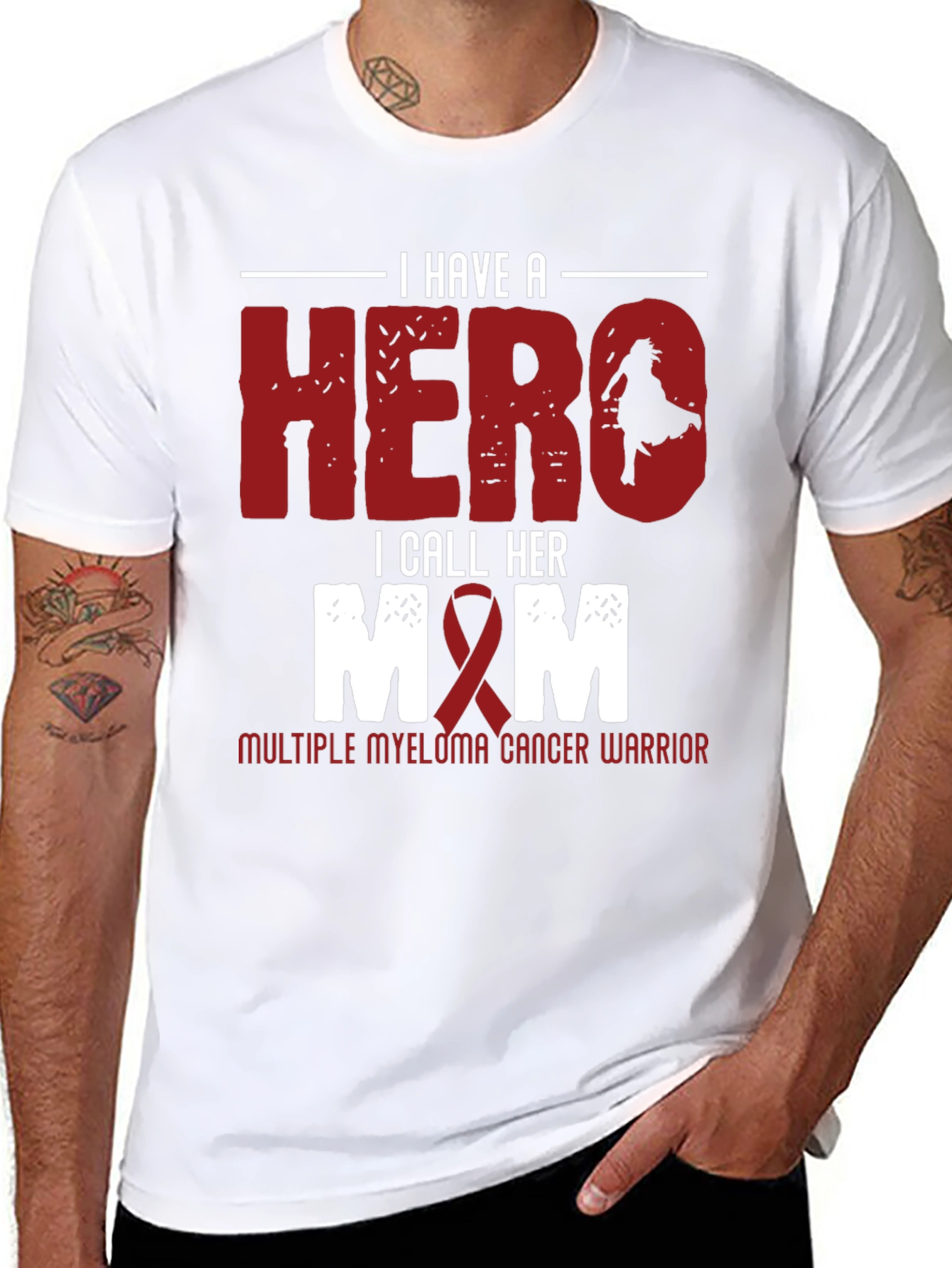 Hero Mom Cancer Warrior T-Shirt