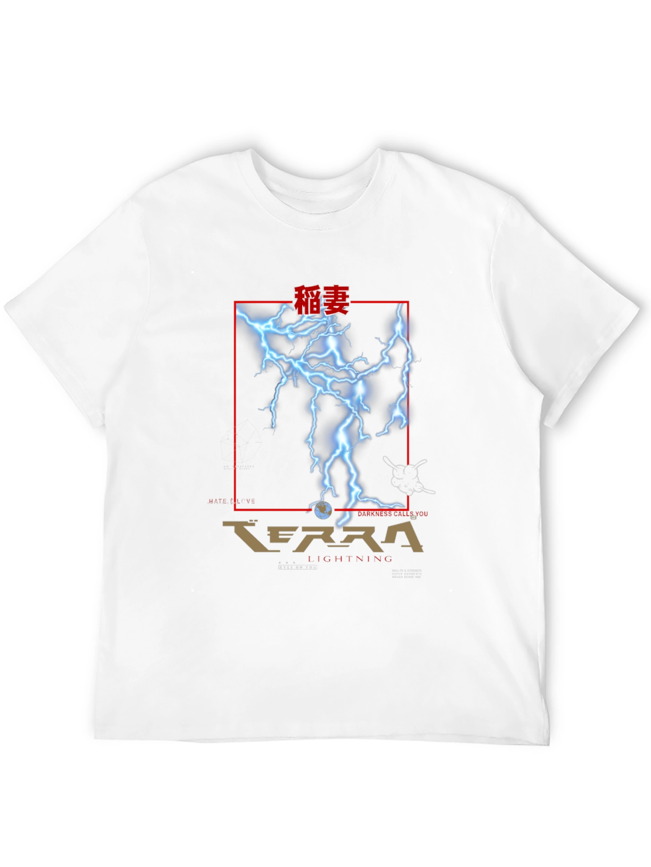 Terra Lightning Graphic T-Shirt - Black