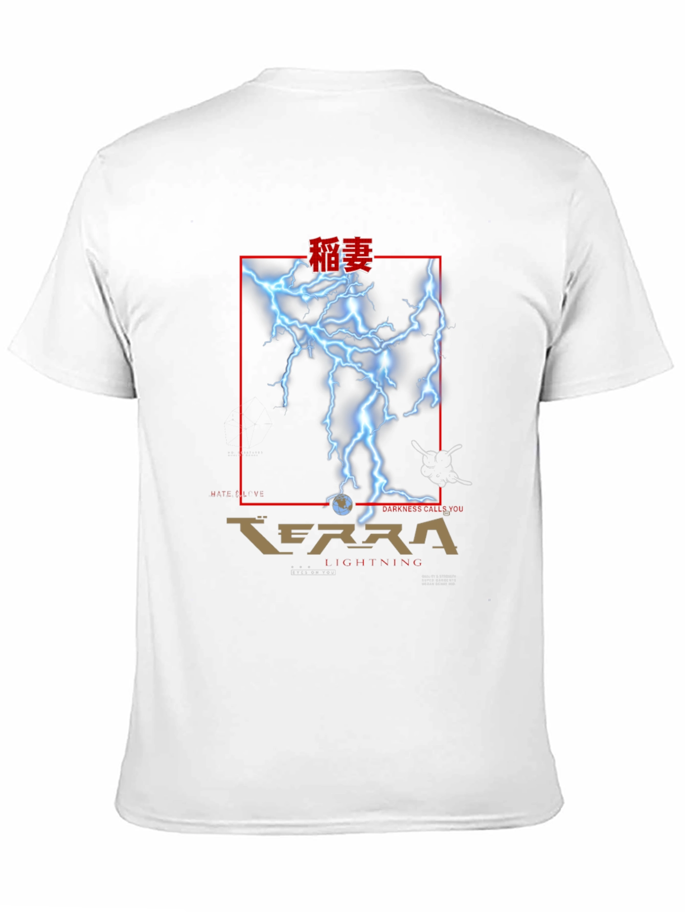 Terra Lightning Graphic T-Shirt - Black
