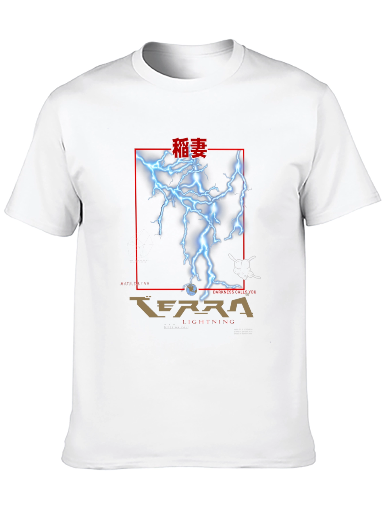 Terra Lightning Graphic T-Shirt - Black